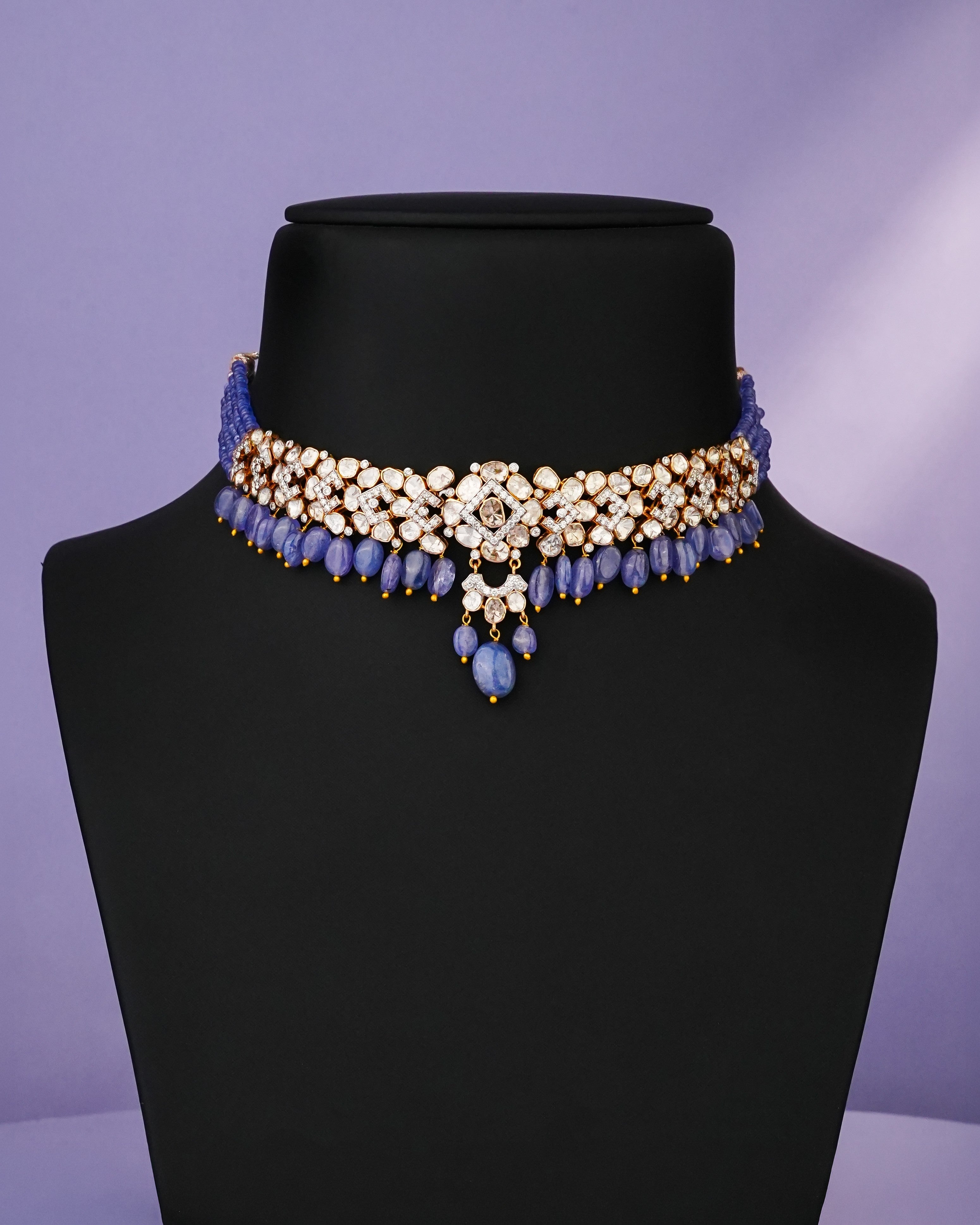 Harshi Polki And Diamond Choker