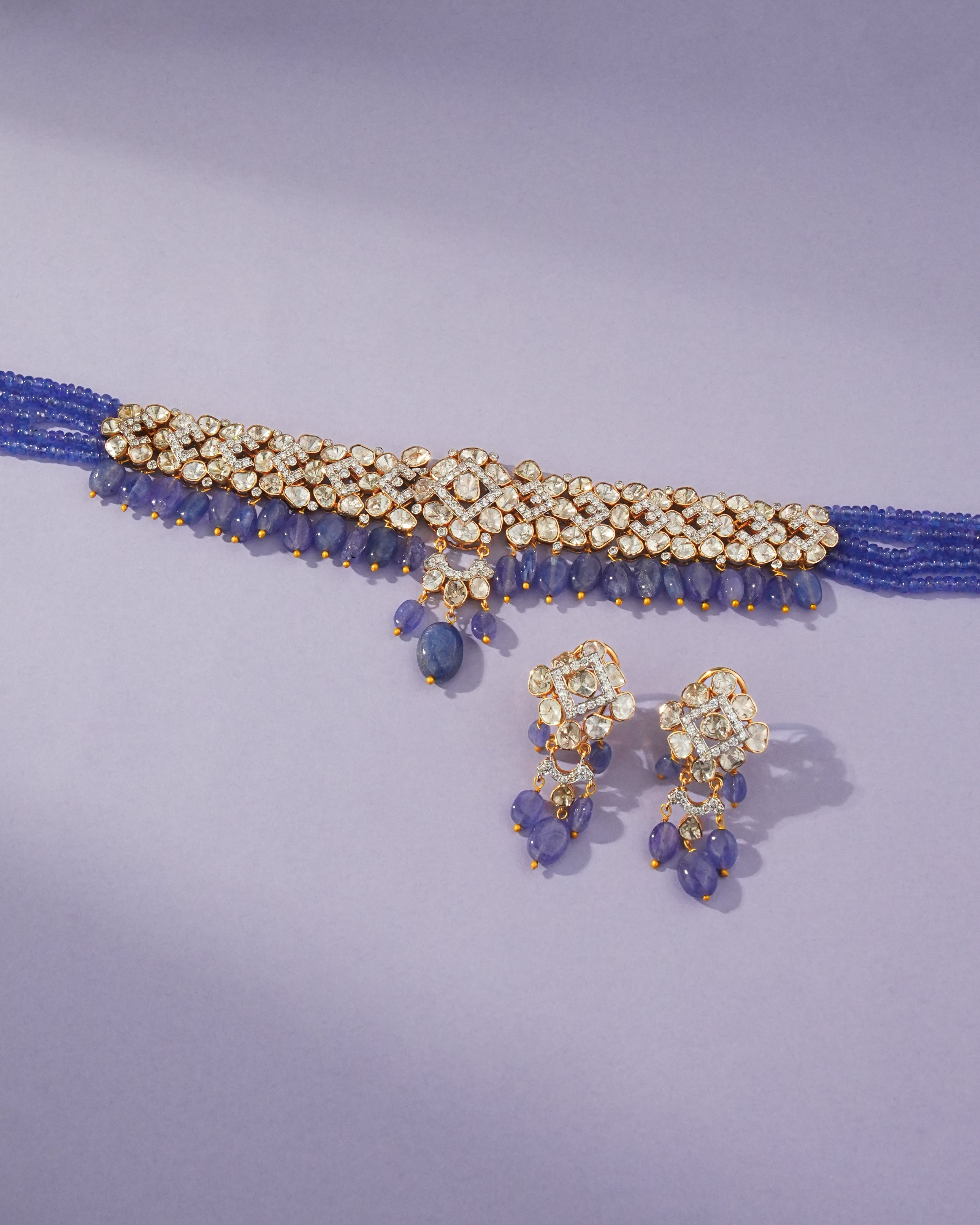 Harshi Polki And Diamond Choker