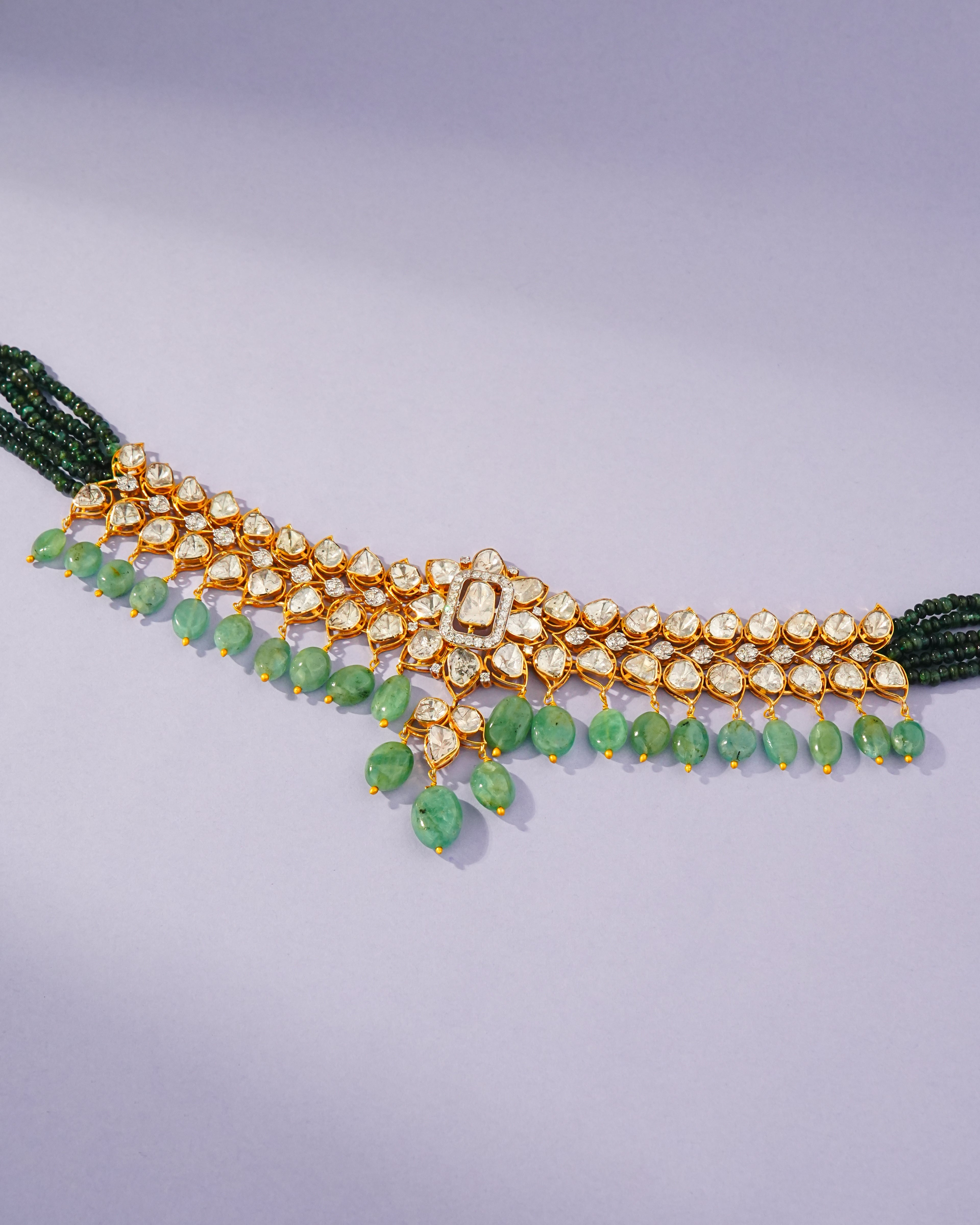 Nia Polki And Diamond Choker