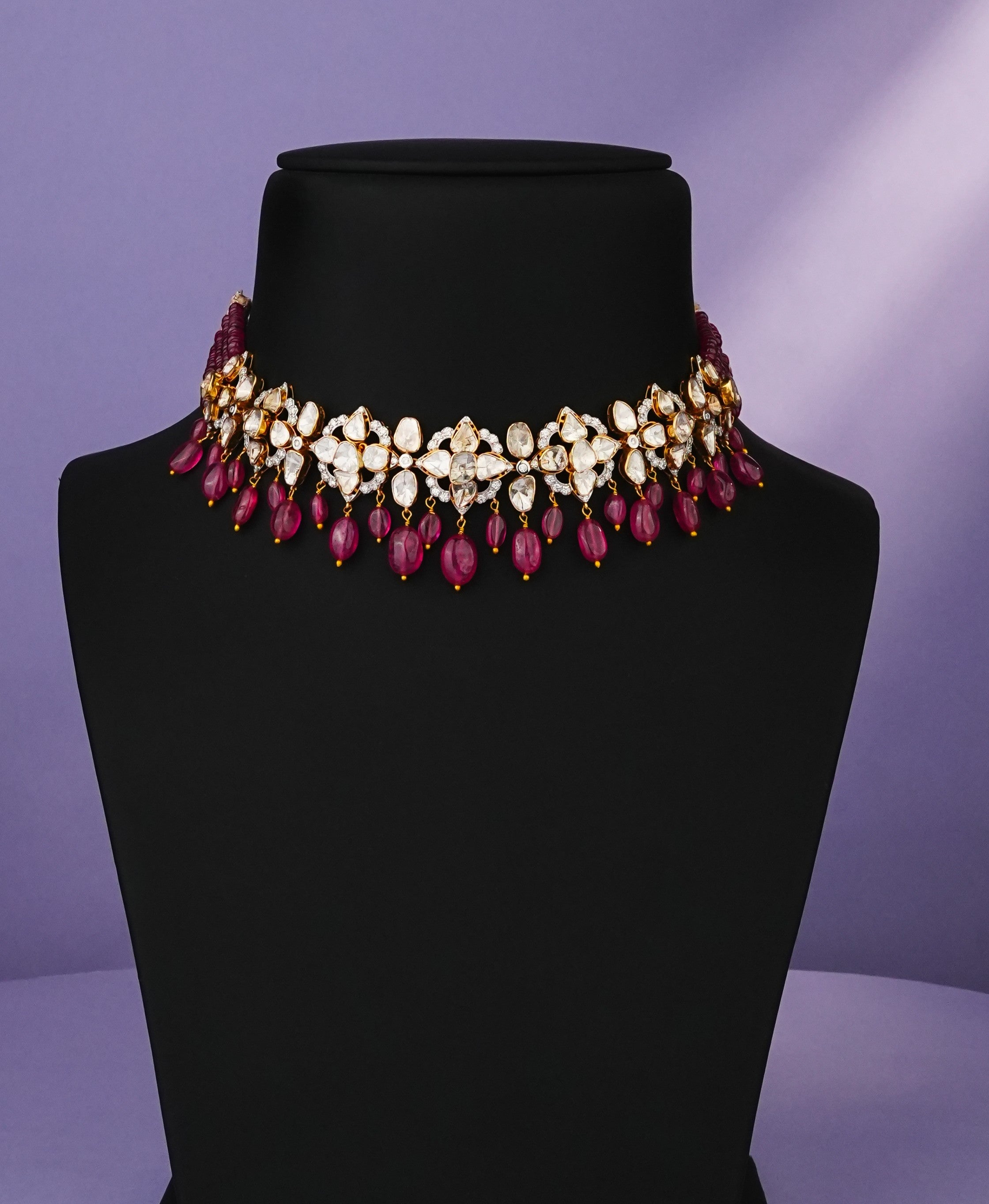 Eileen Polki And Diamond Choker