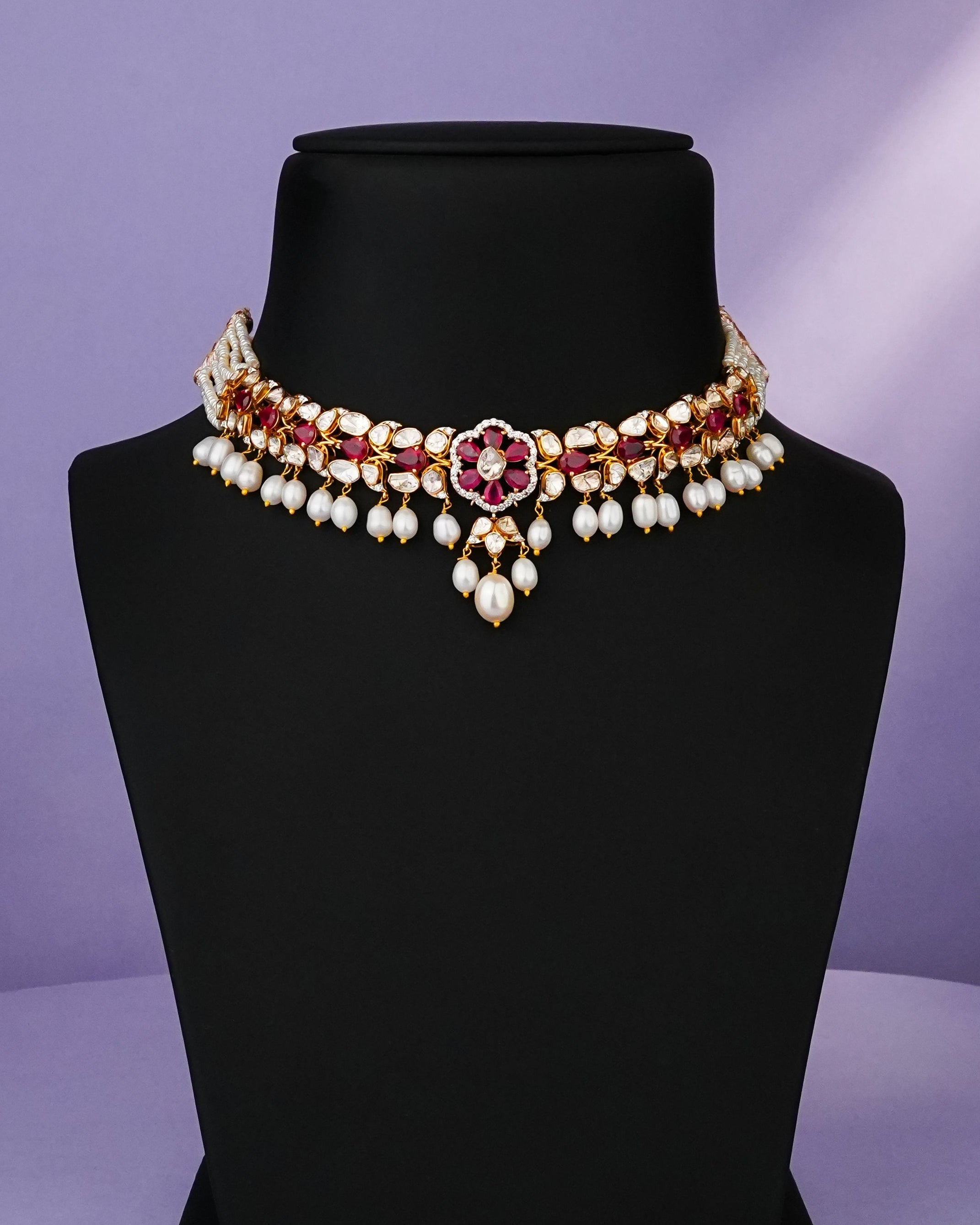 Srijita Polki And Diamond Choker