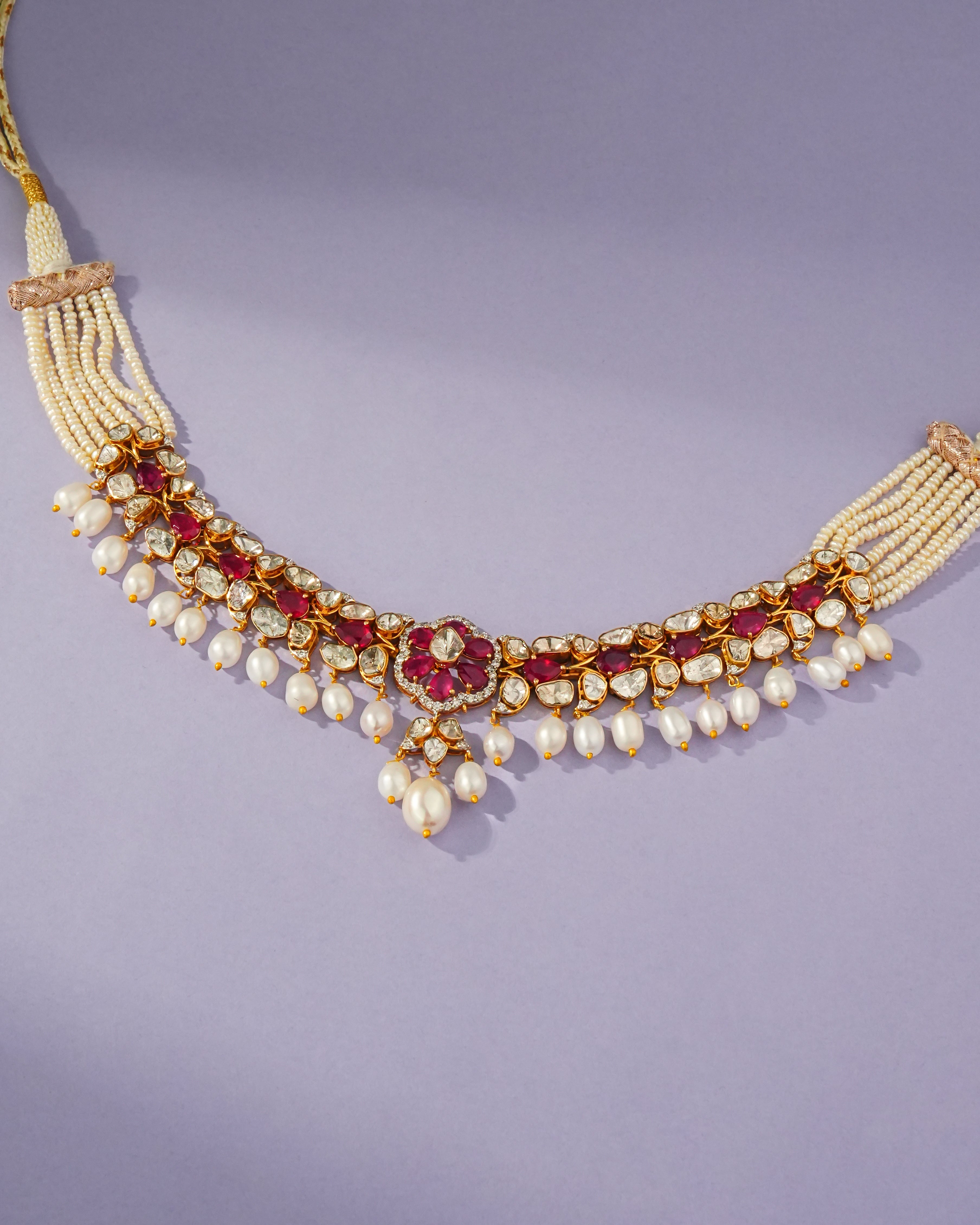 Srijita Polki And Diamond Choker