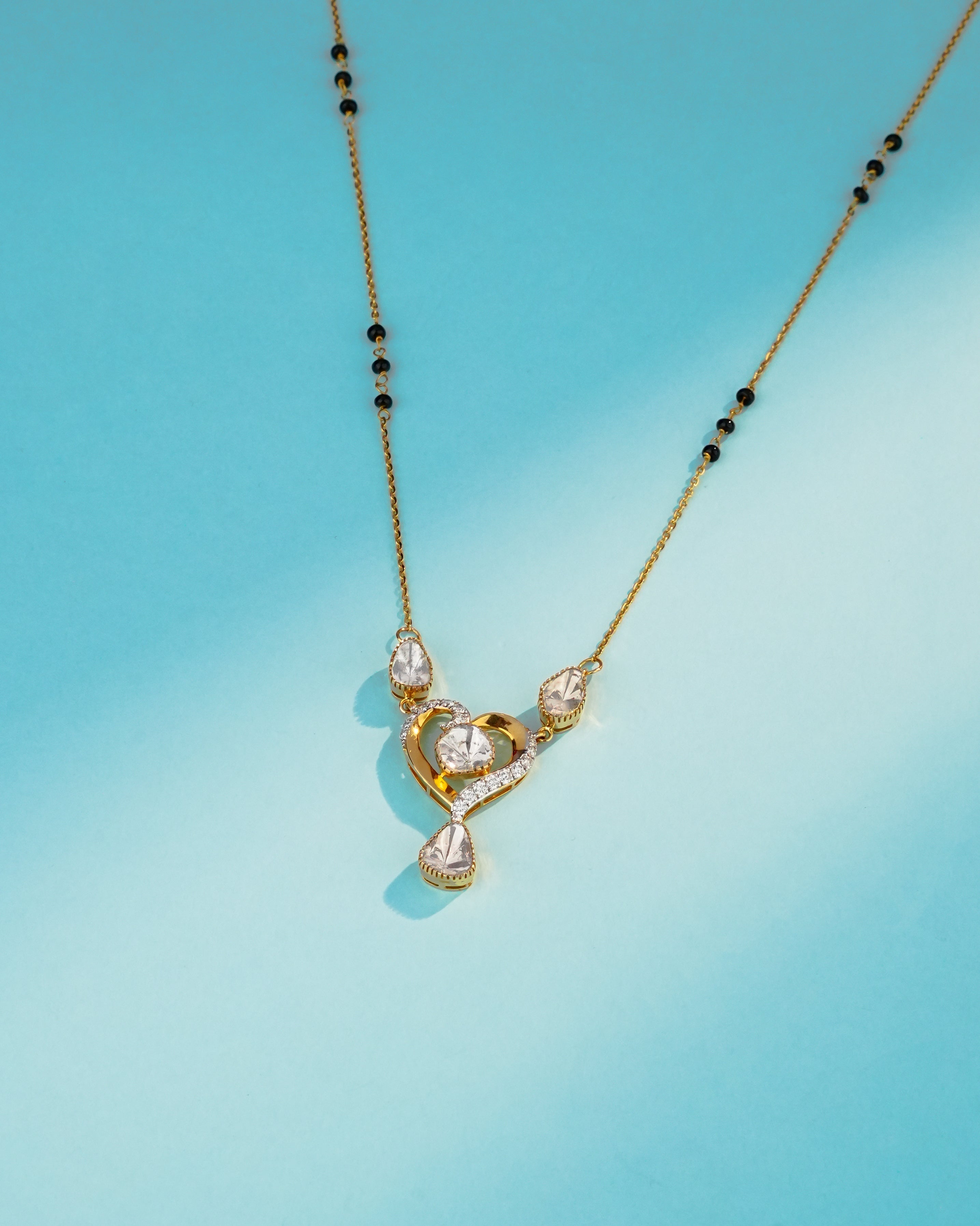 Seema Polki And Diamond Pendant