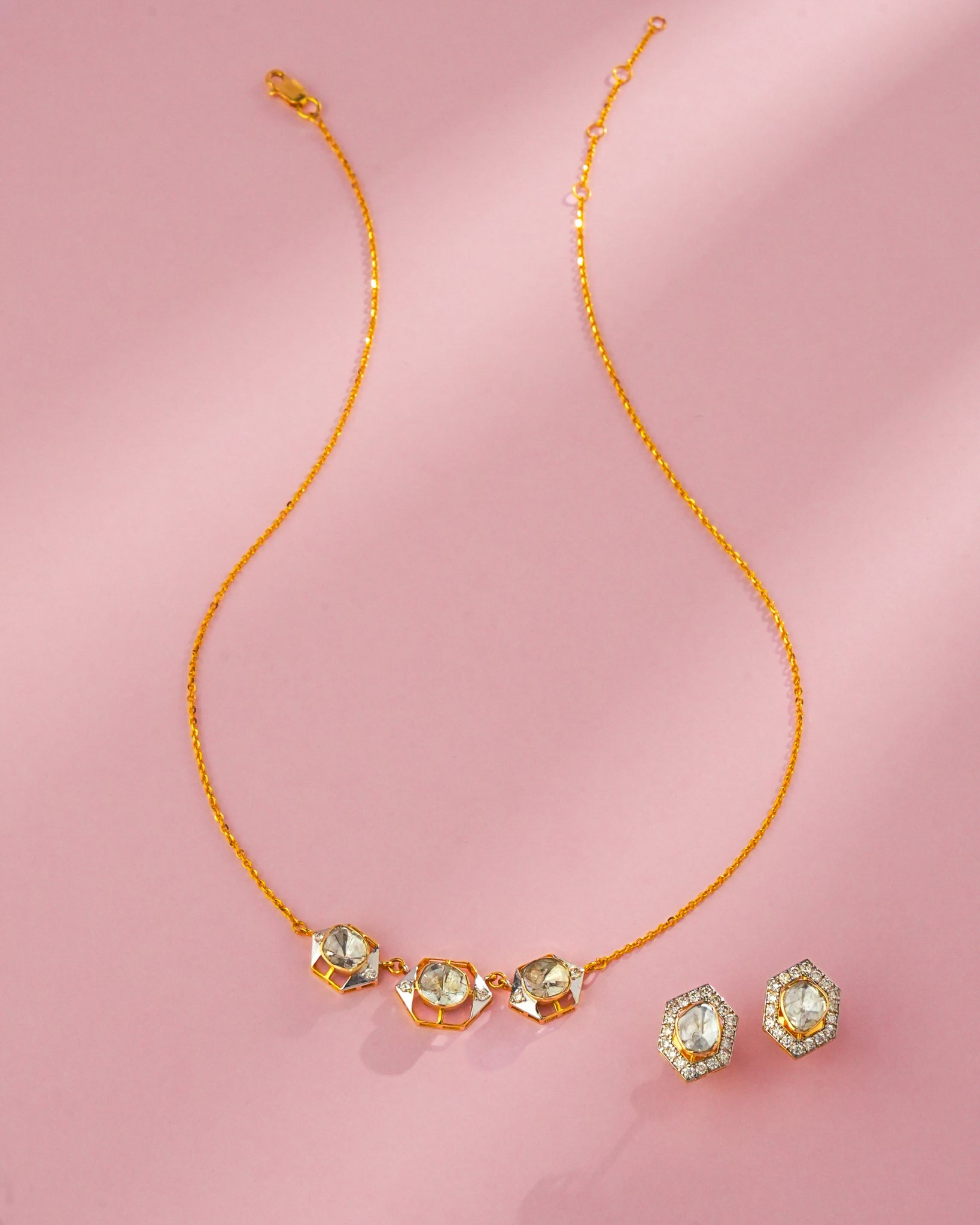 Emma Polki And Diamond Pendant