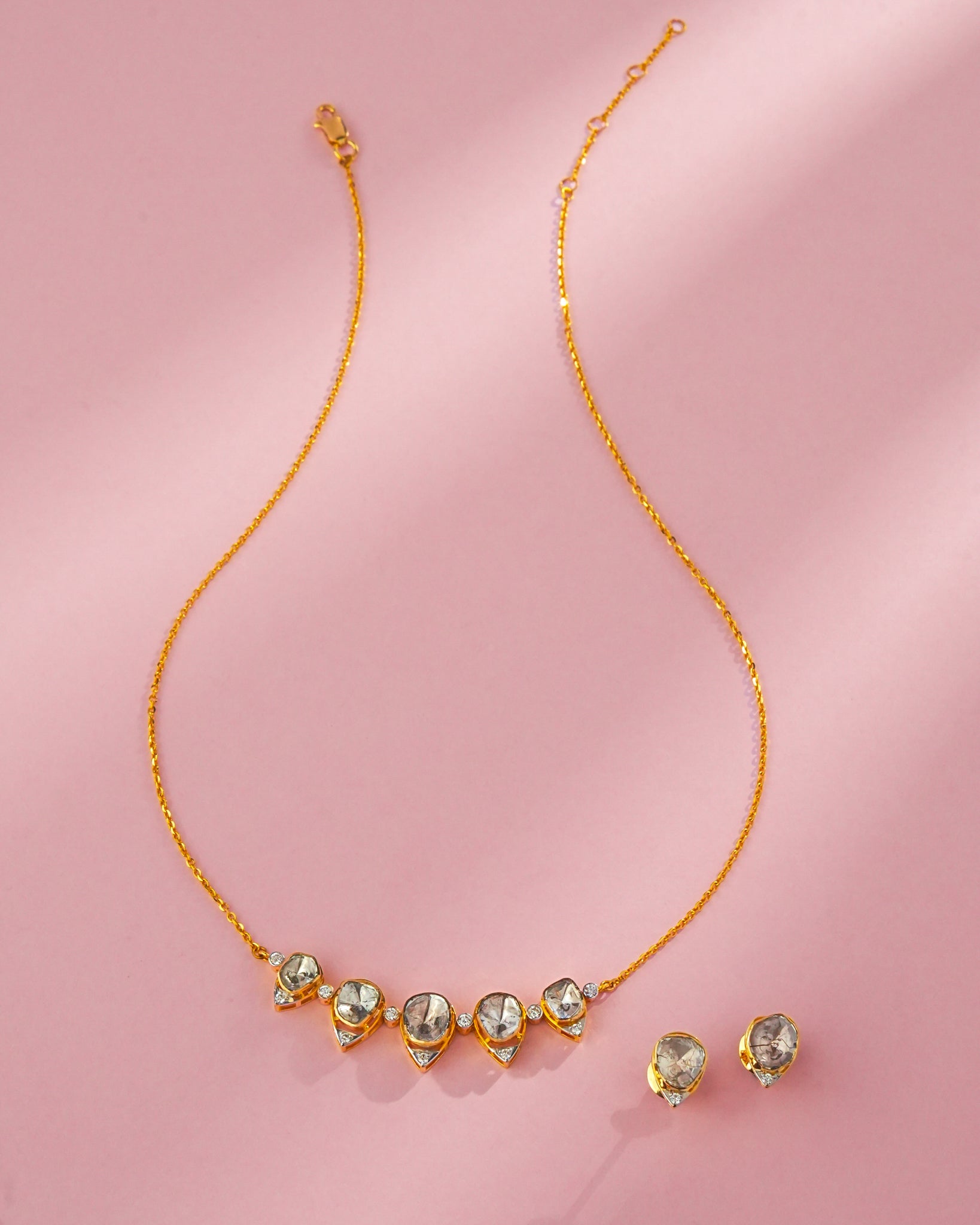 Chloe Polki And Diamond Necklace