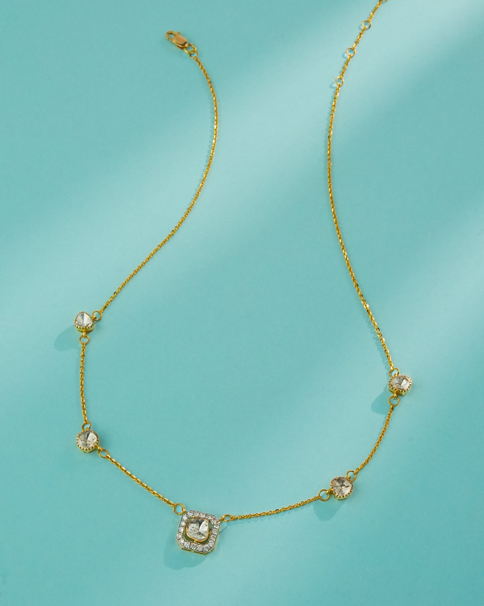 Sophie Polki And Diamond Necklace