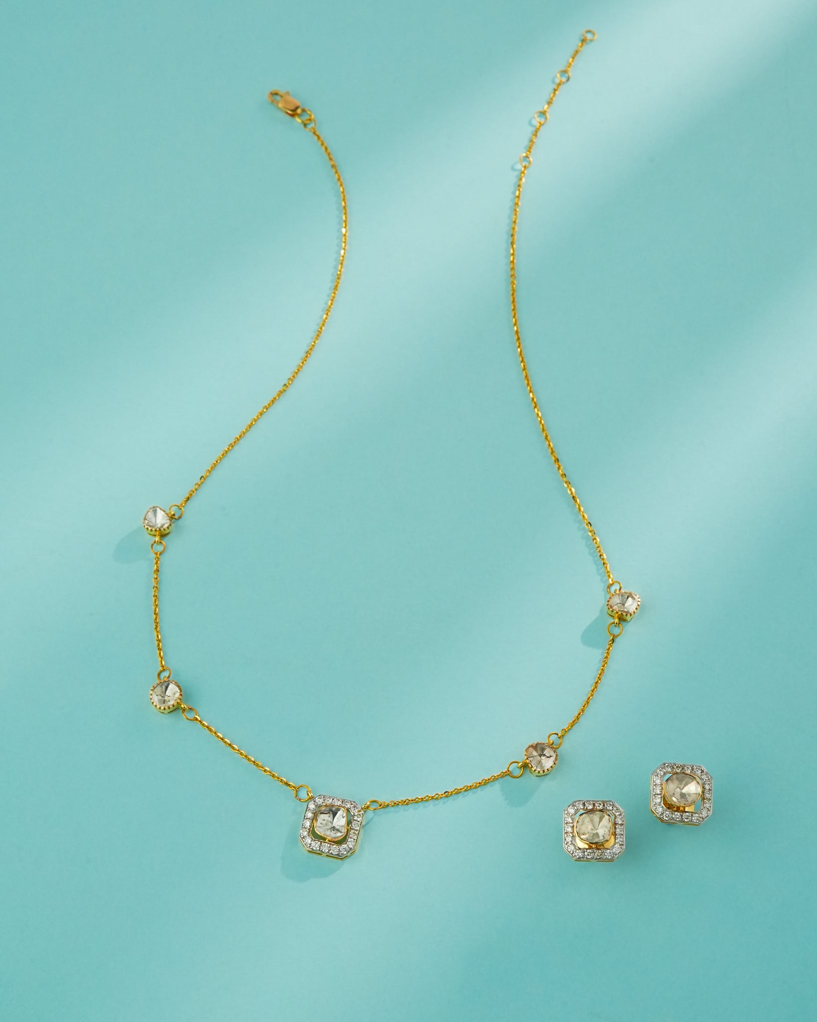 Sophie Polki And Diamond Necklace
