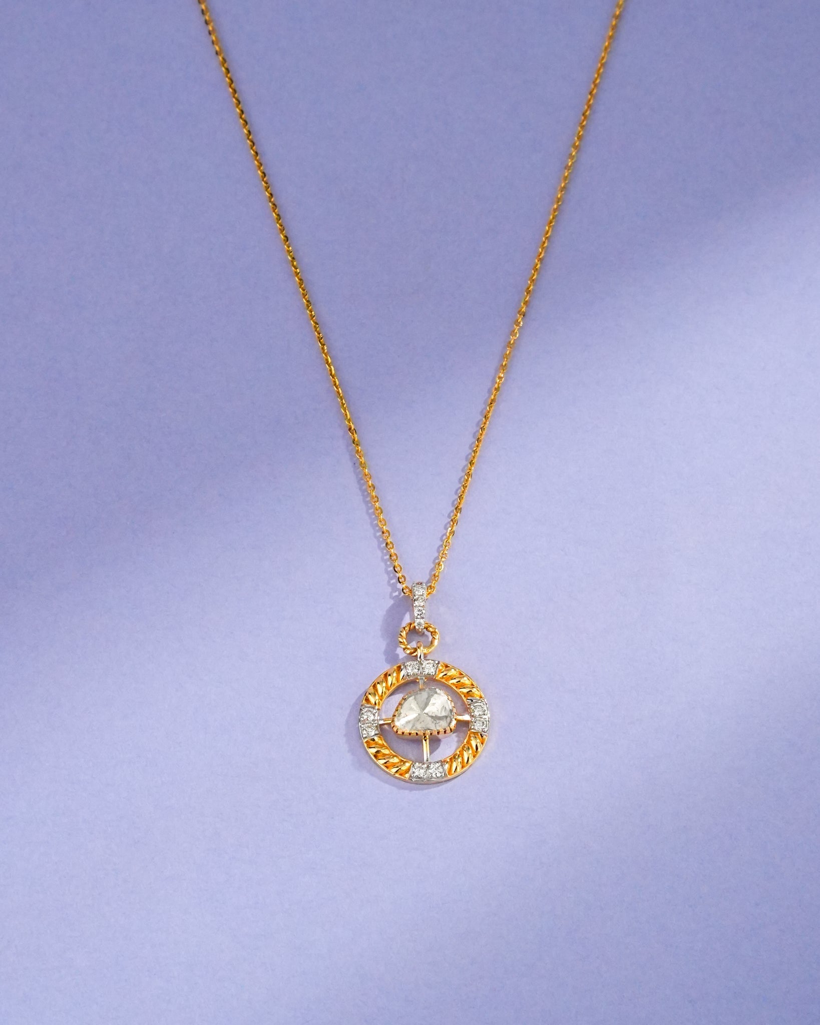 Eliana Polki And Diamond Pendant