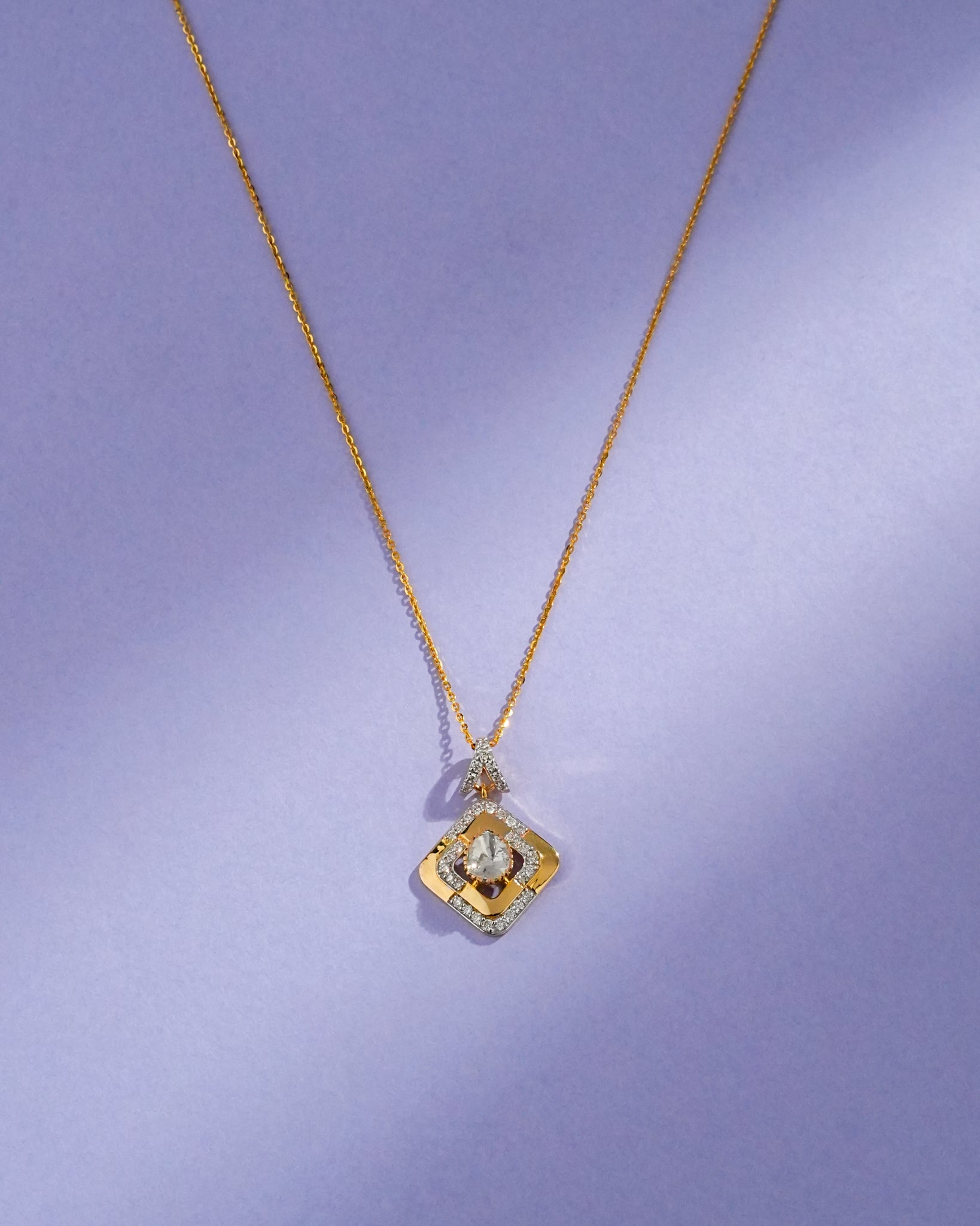 Anika Polki And Diamond Pendant