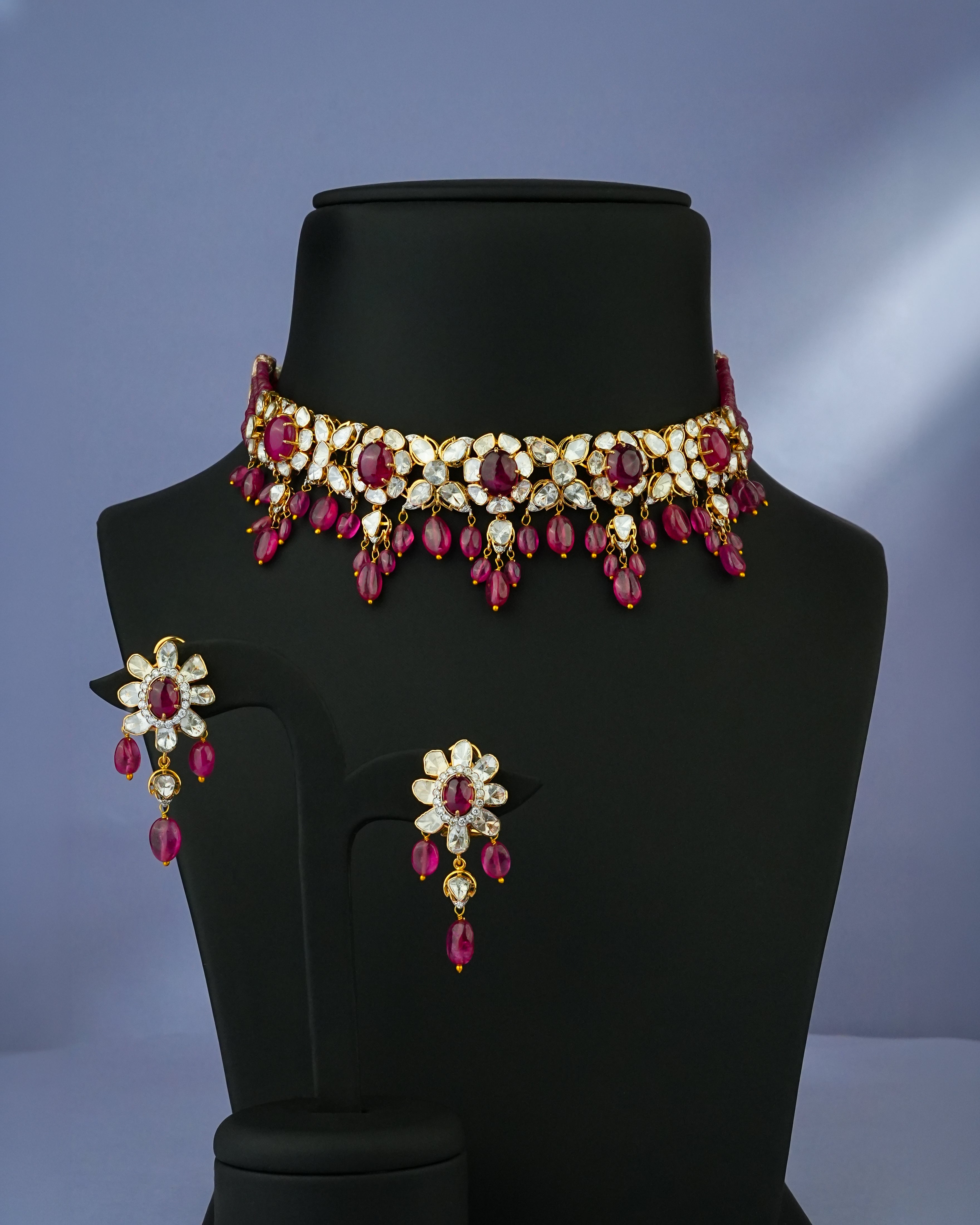 Nora Polki And Diamond Necklace