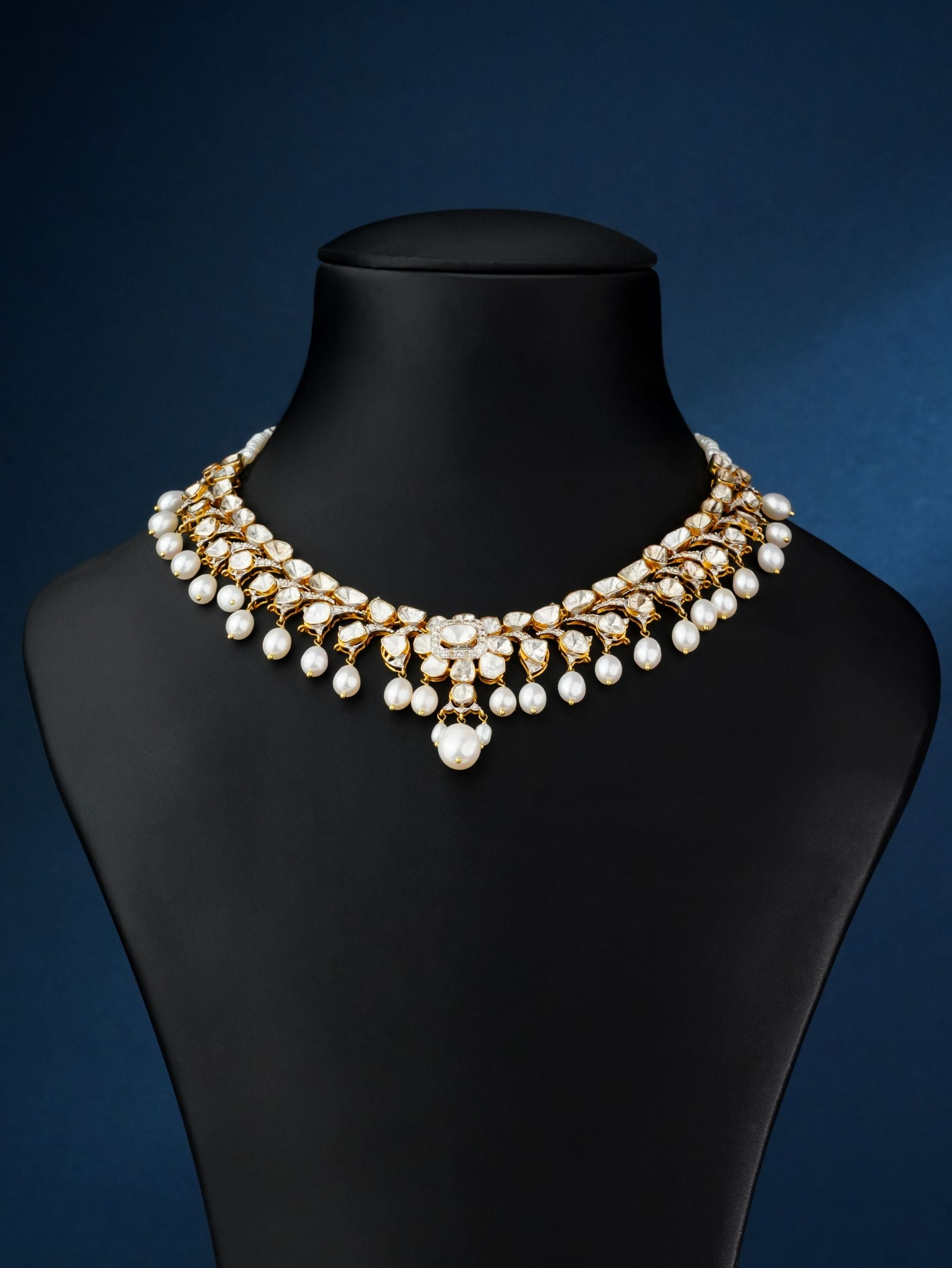 Nisha Polki And Diamond Necklace