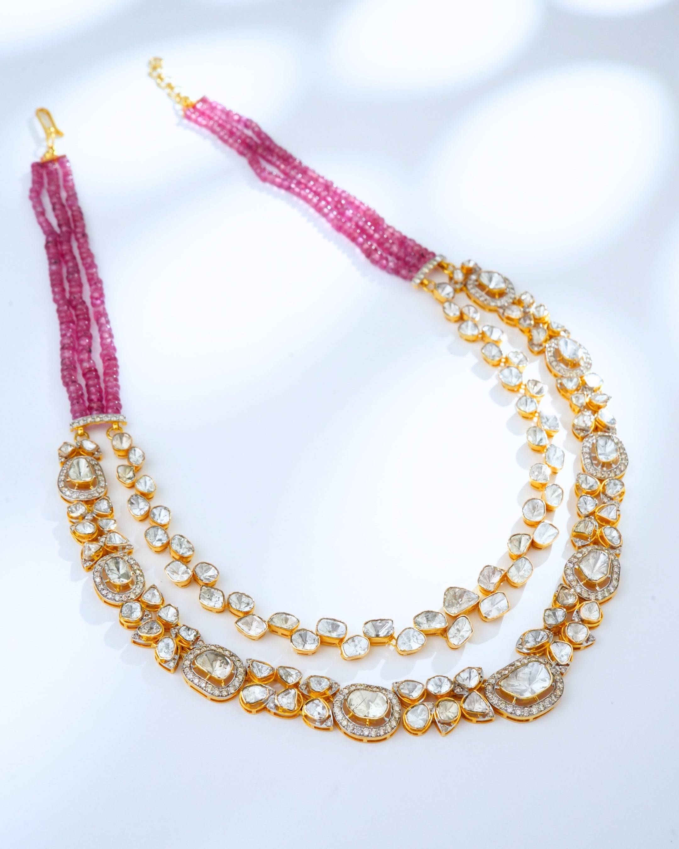 Minal Polki And Diamond Necklace