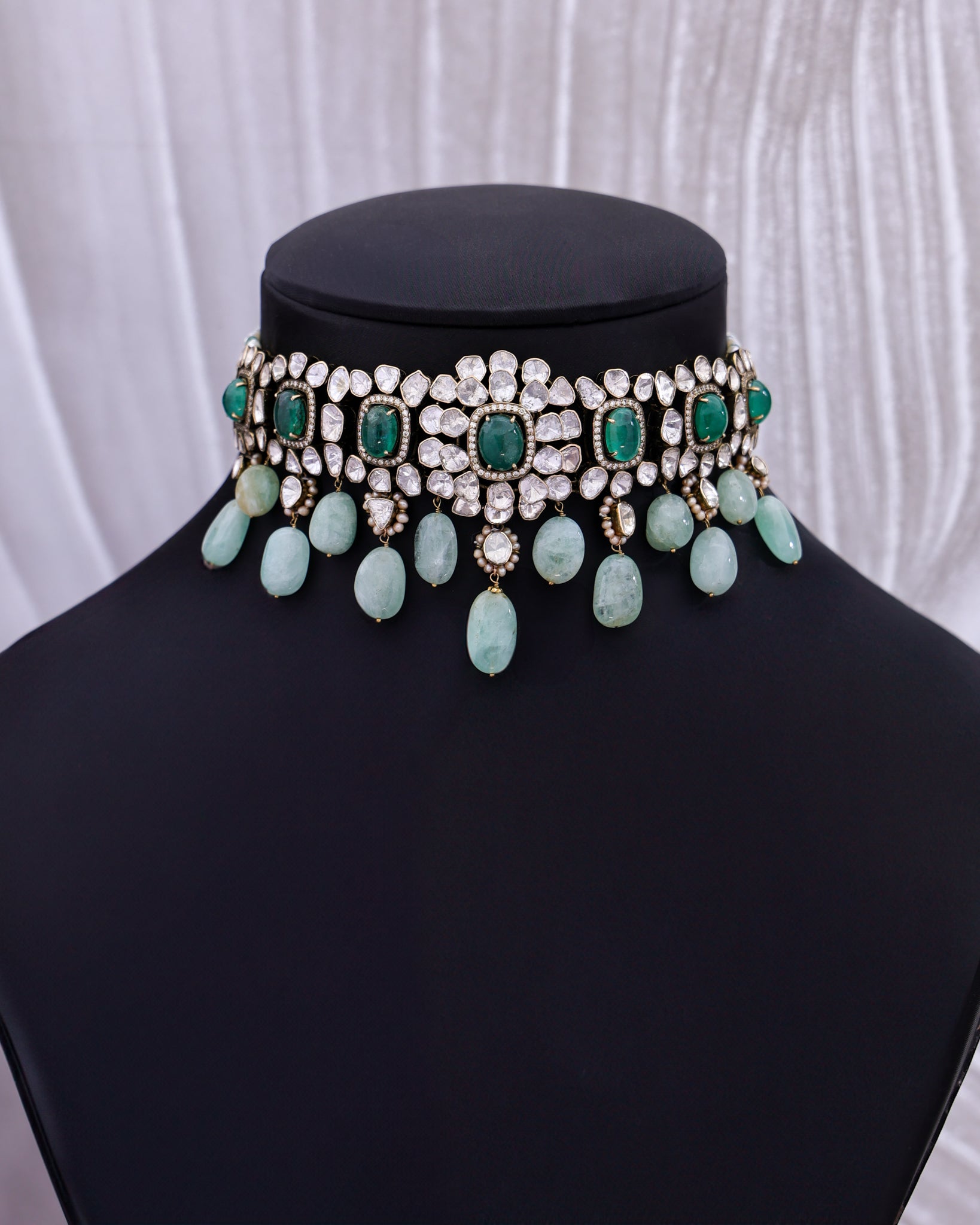 Mystia Polki And Diamond Choker