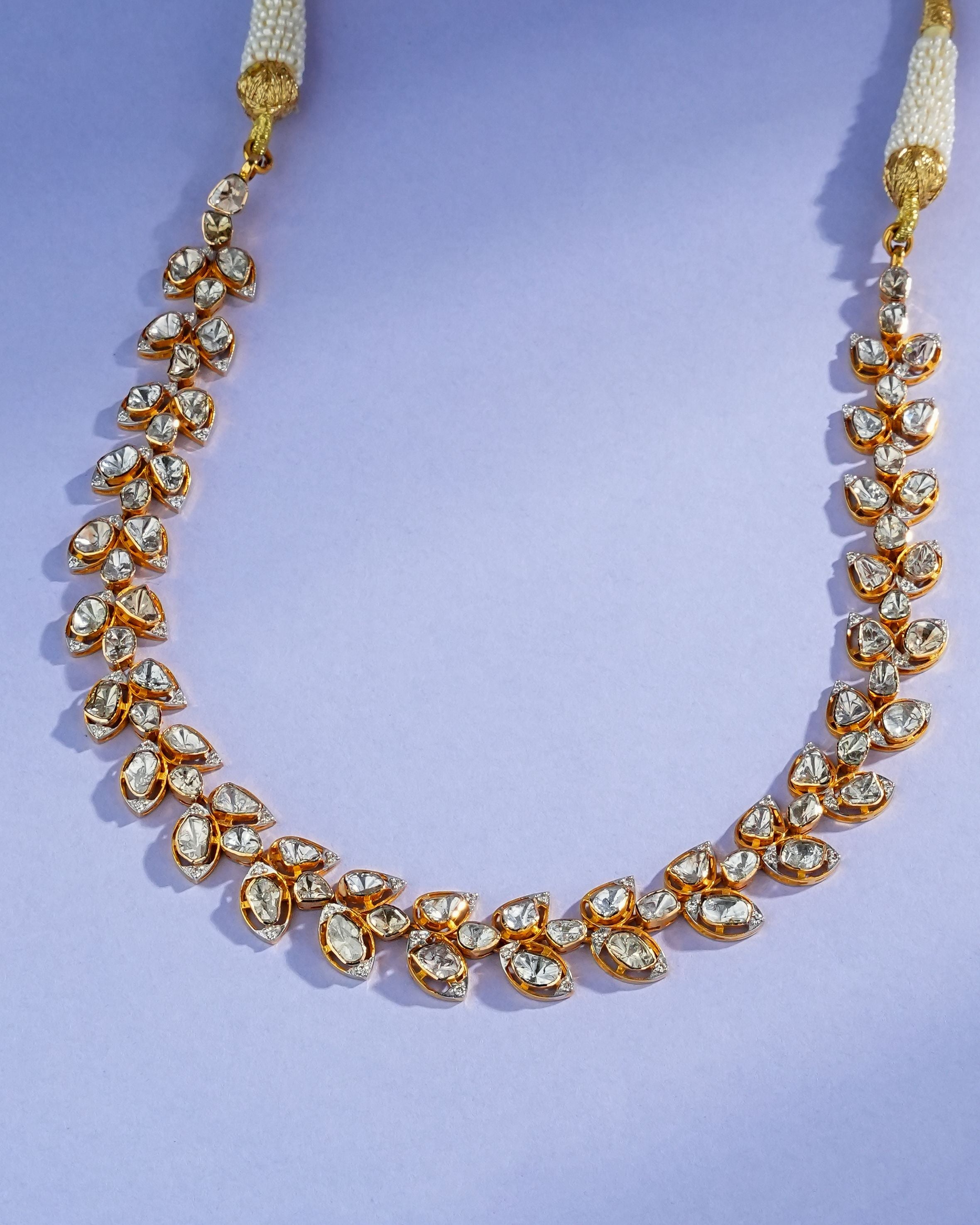 Zivra Polki And Diamond Necklace