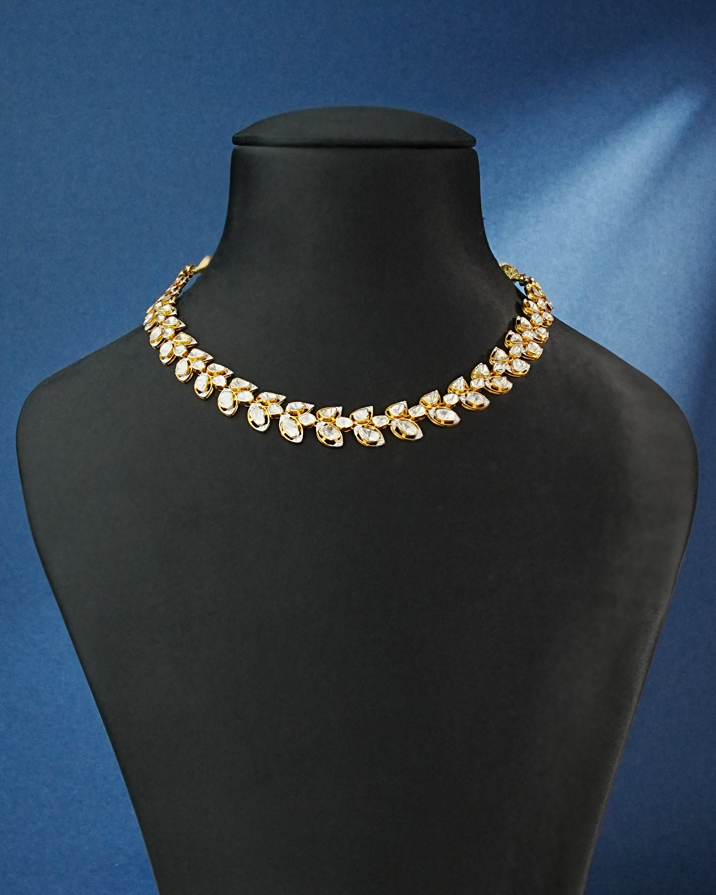 Javora Polki And Diamond Necklace