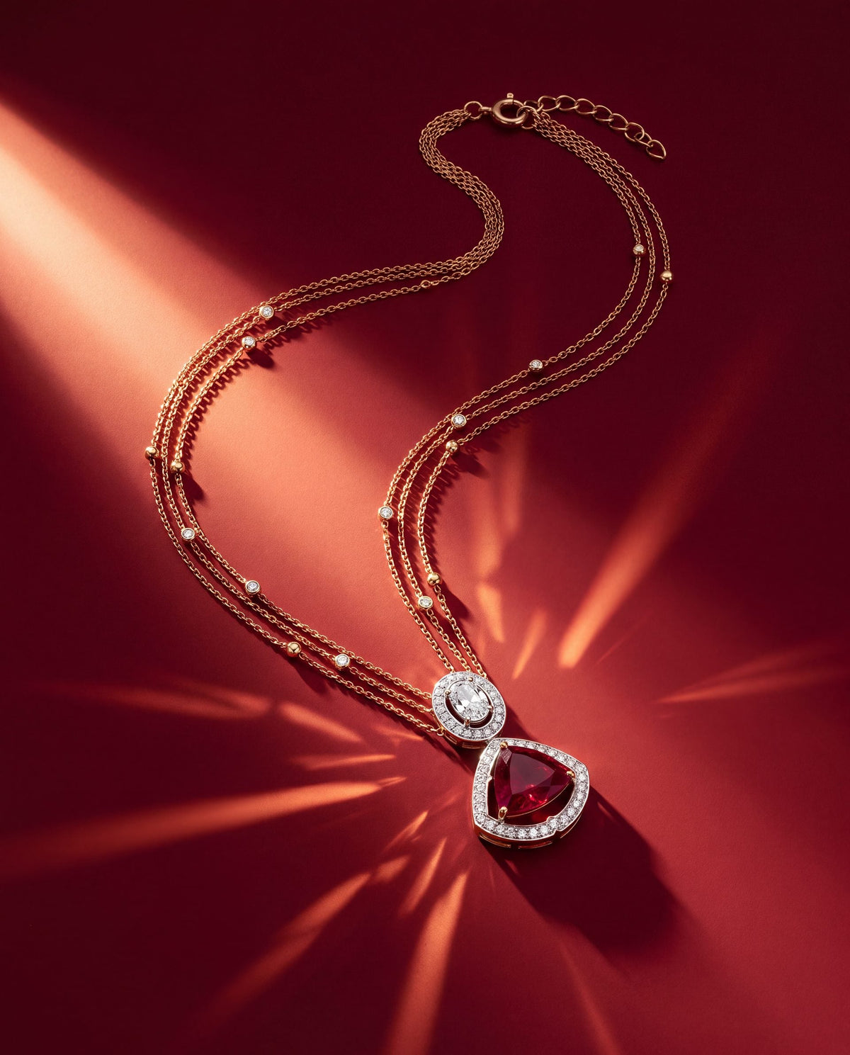 Manisha Polki And Diamond Pendant