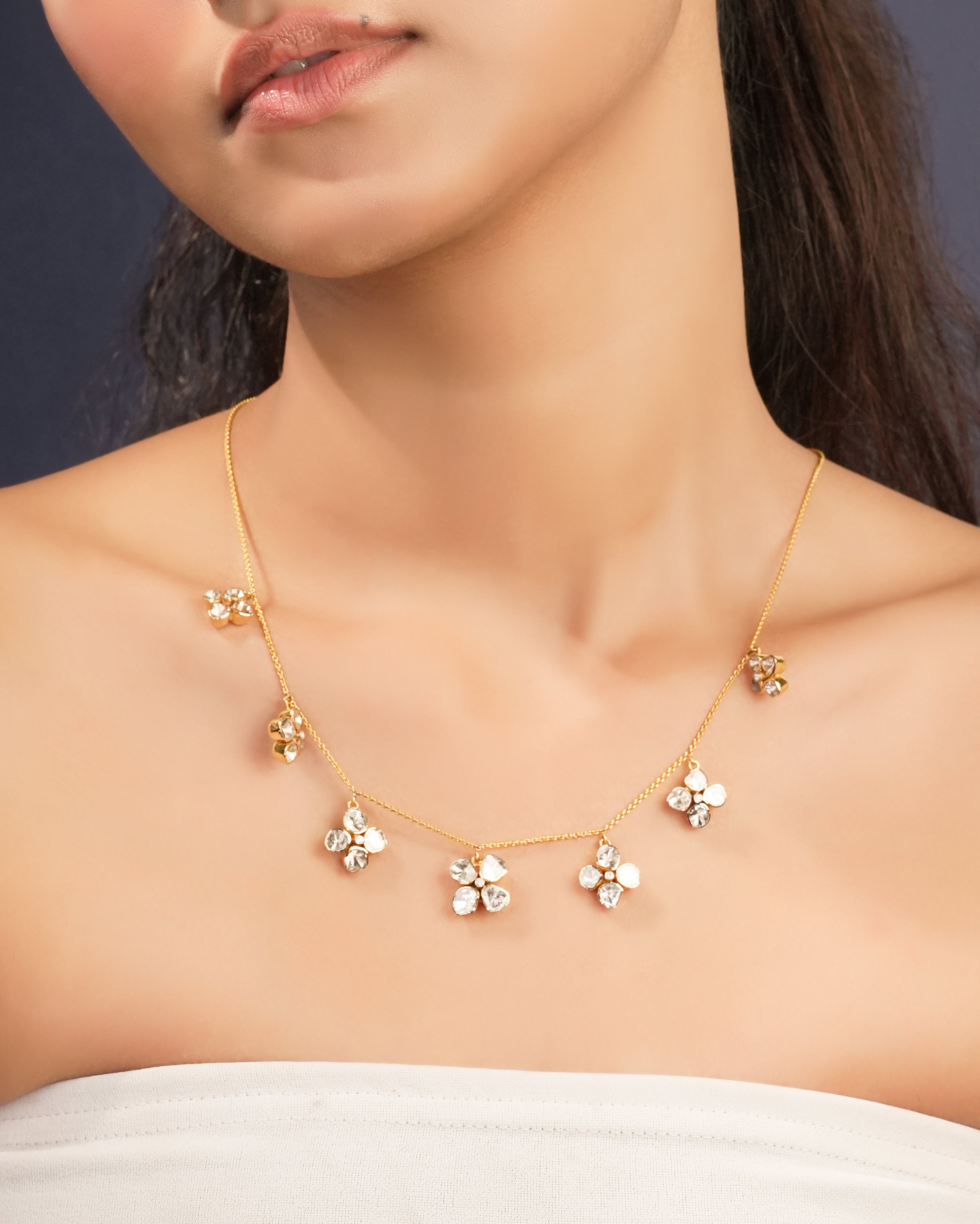 Felyna Polki And Diamond Necklace