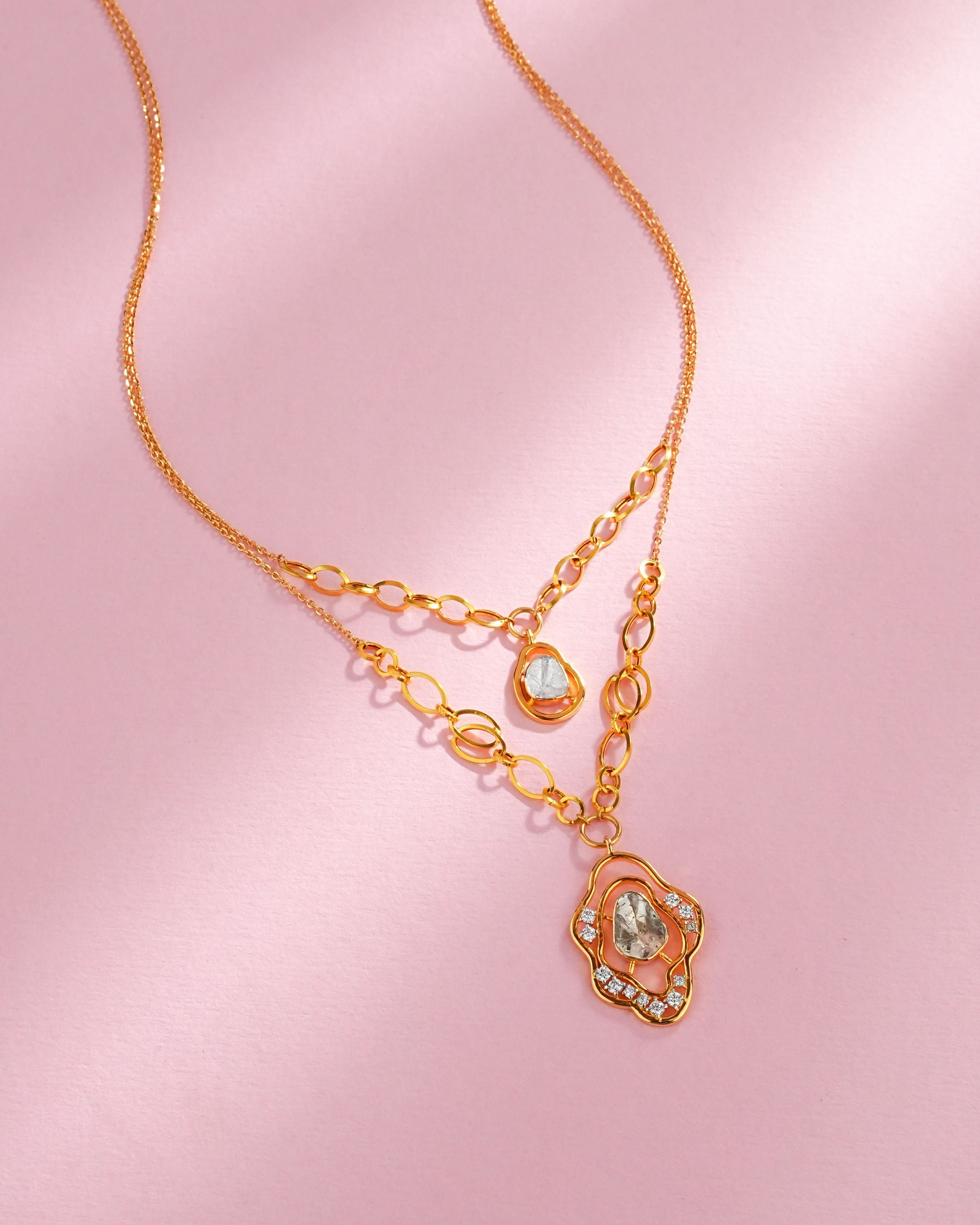 Garima Polki And Diamond Pendant