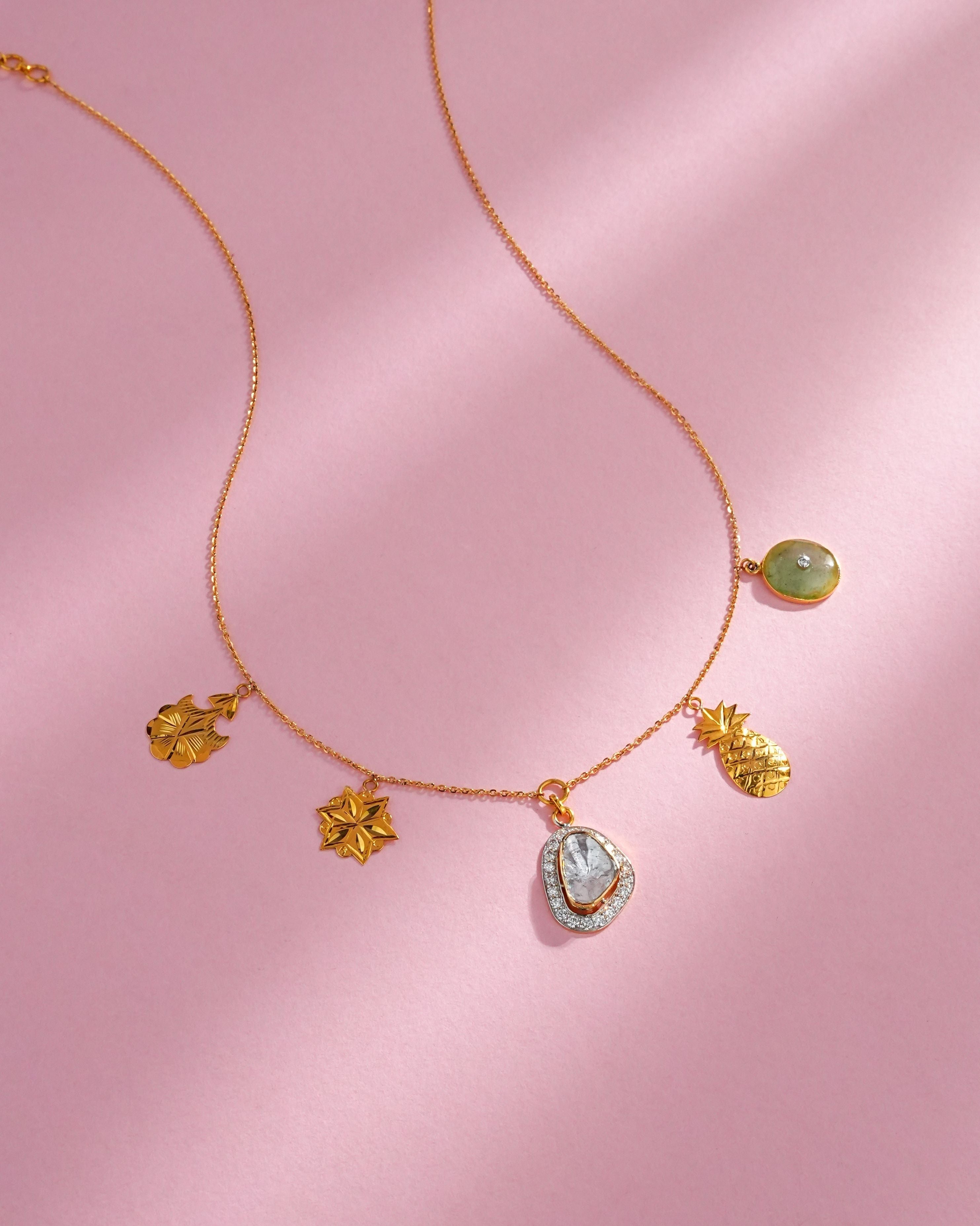 Tanima Polki And Diamond Necklace