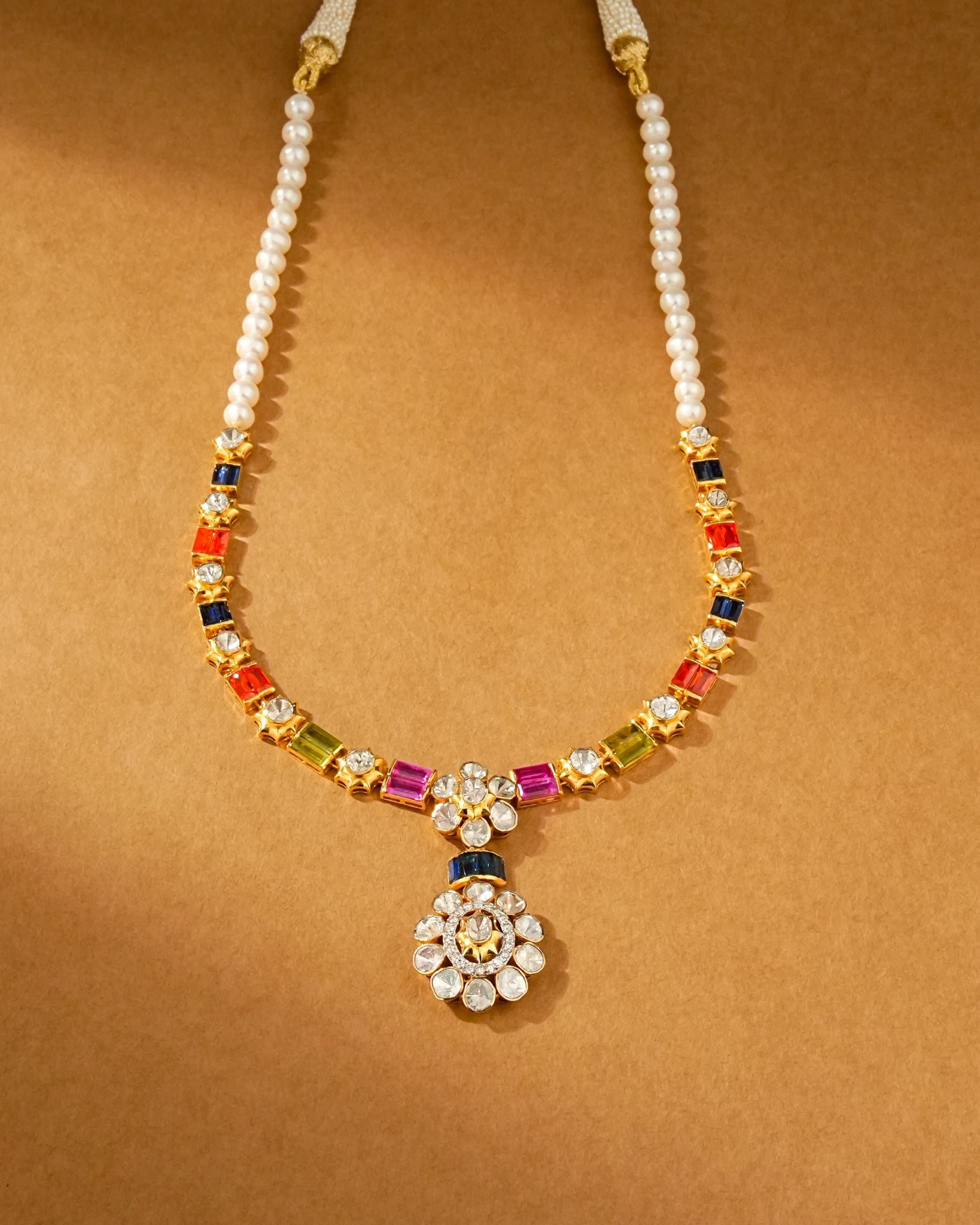 Tanvi Polki And Diamond Necklace
