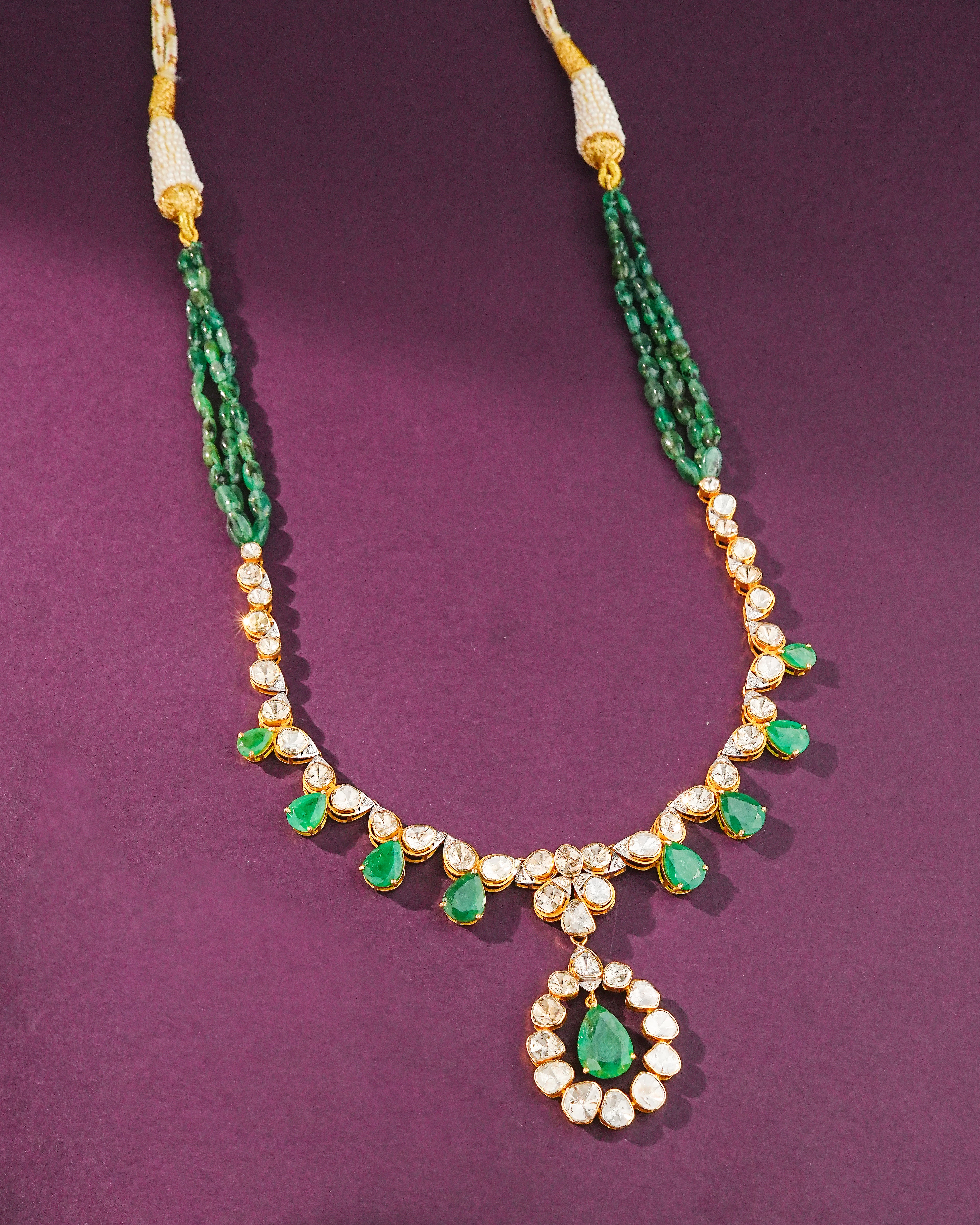 Sonal Polki And Diamond Necklace