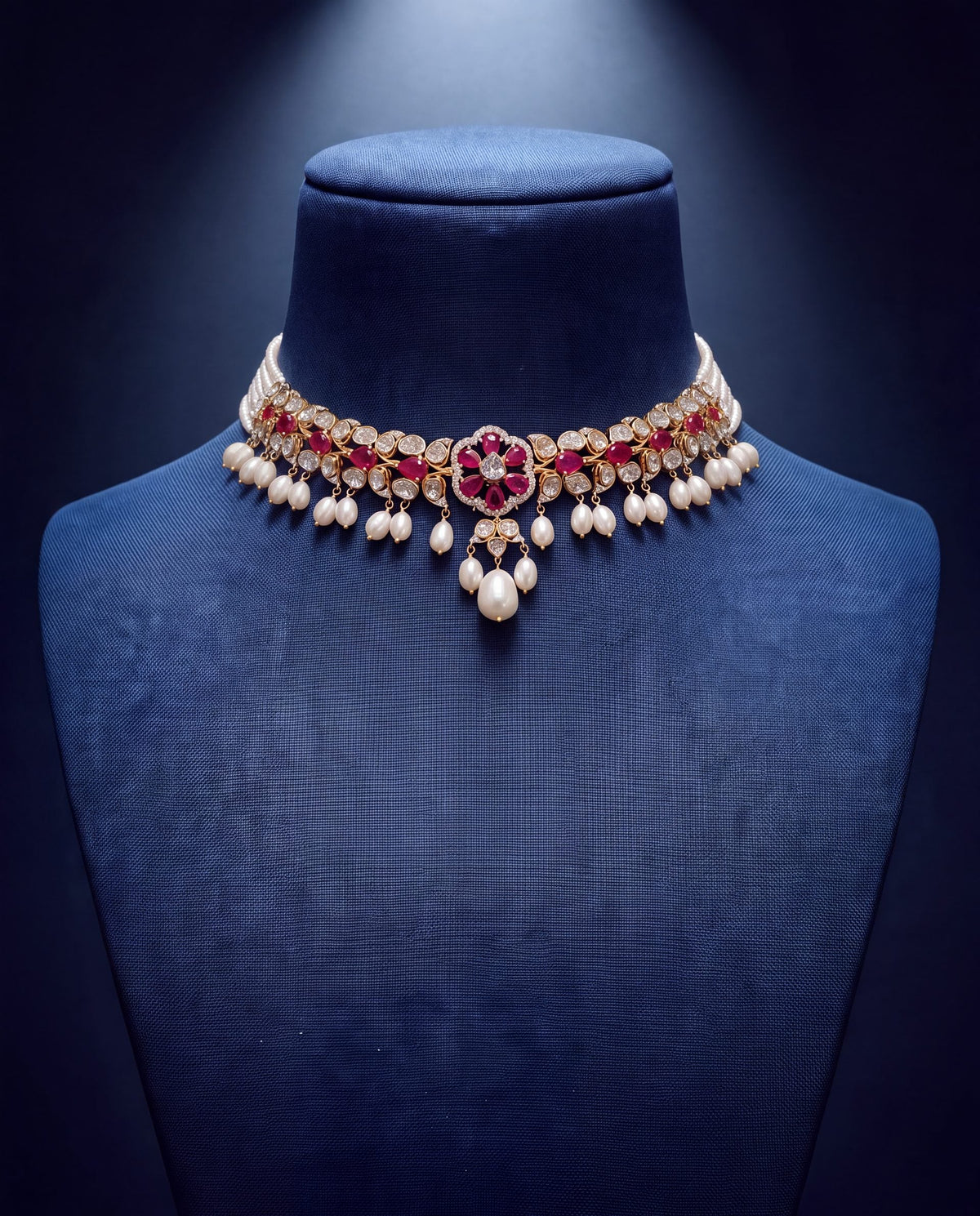Srijita Polki And Diamond Choker