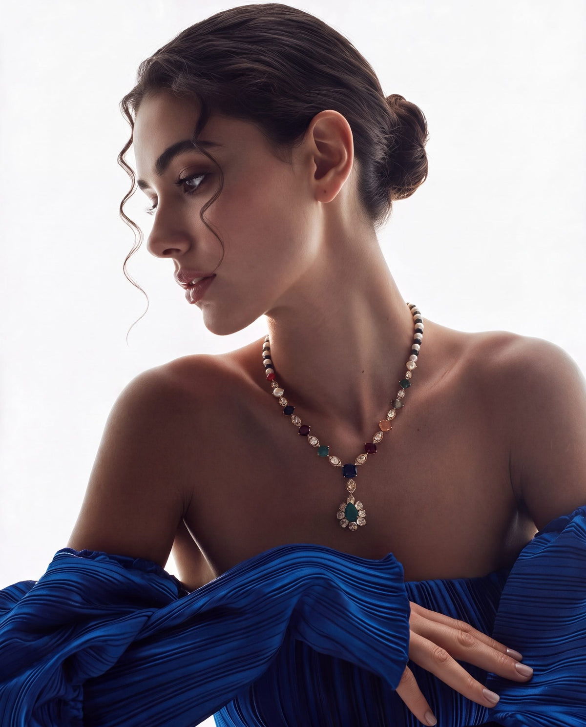 Heena Polki And Diamond Necklace