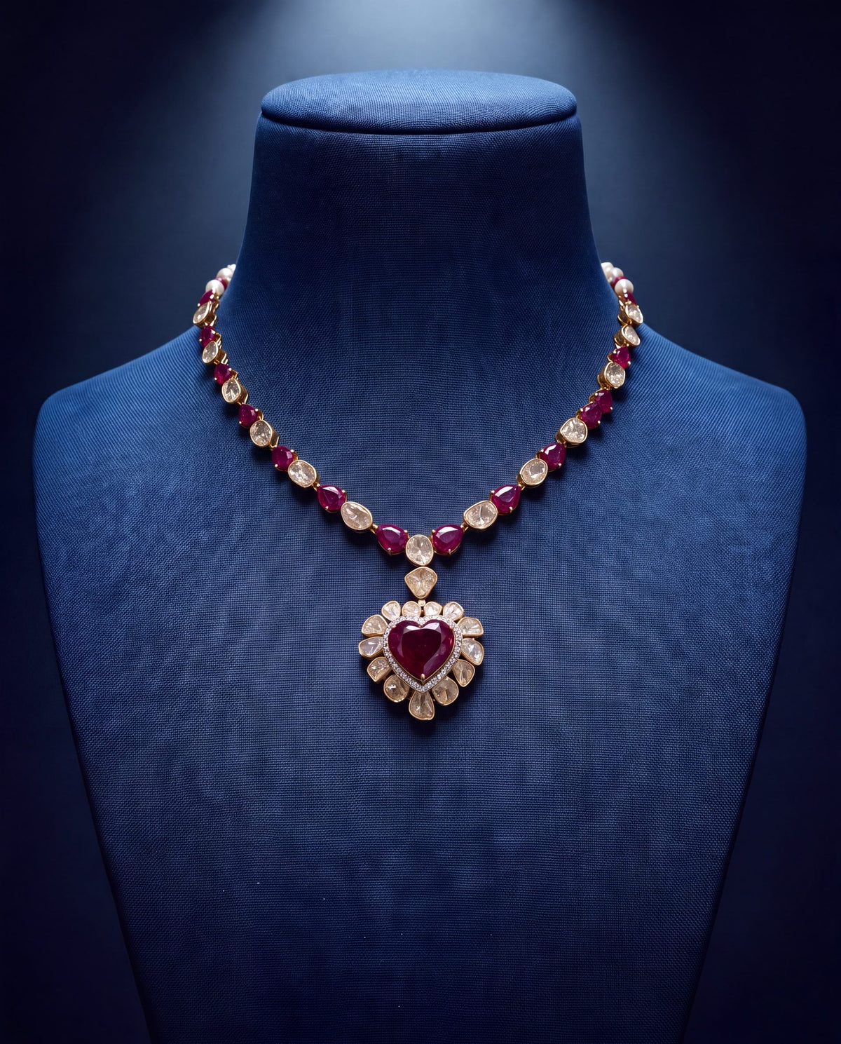 Unnati Polki And Diamond Necklace