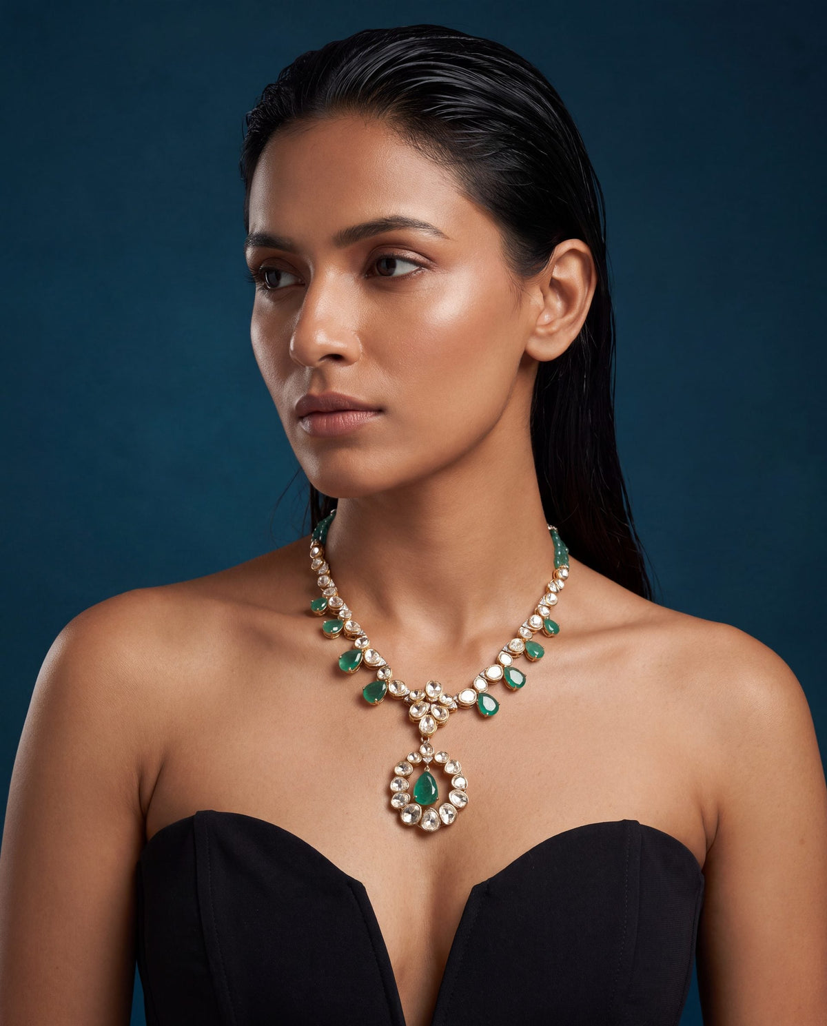 Sonal Polki And Diamond Necklace
