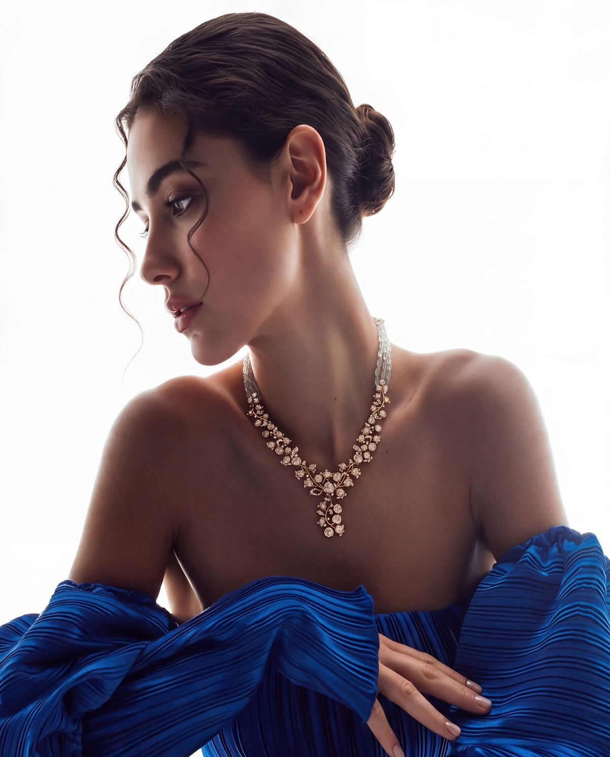 Deepika Polki And Diamond Necklace