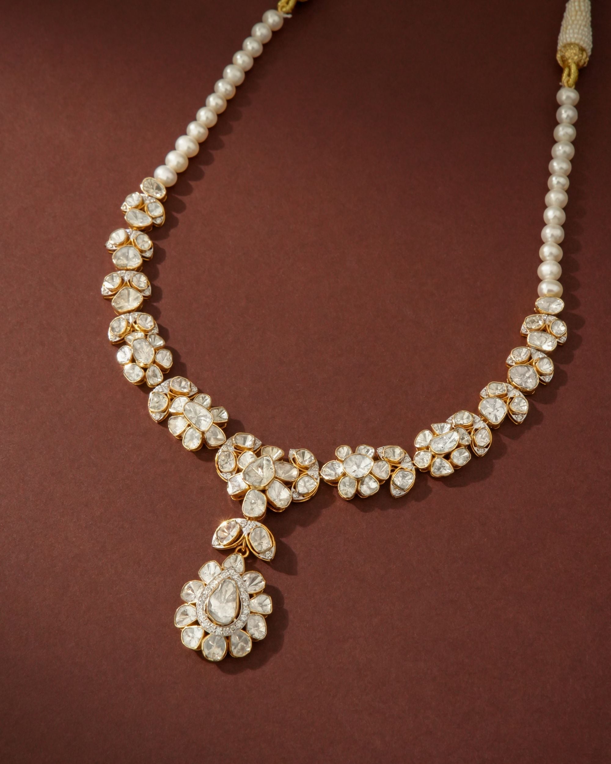 Eshani Polki And Diamond Necklace
