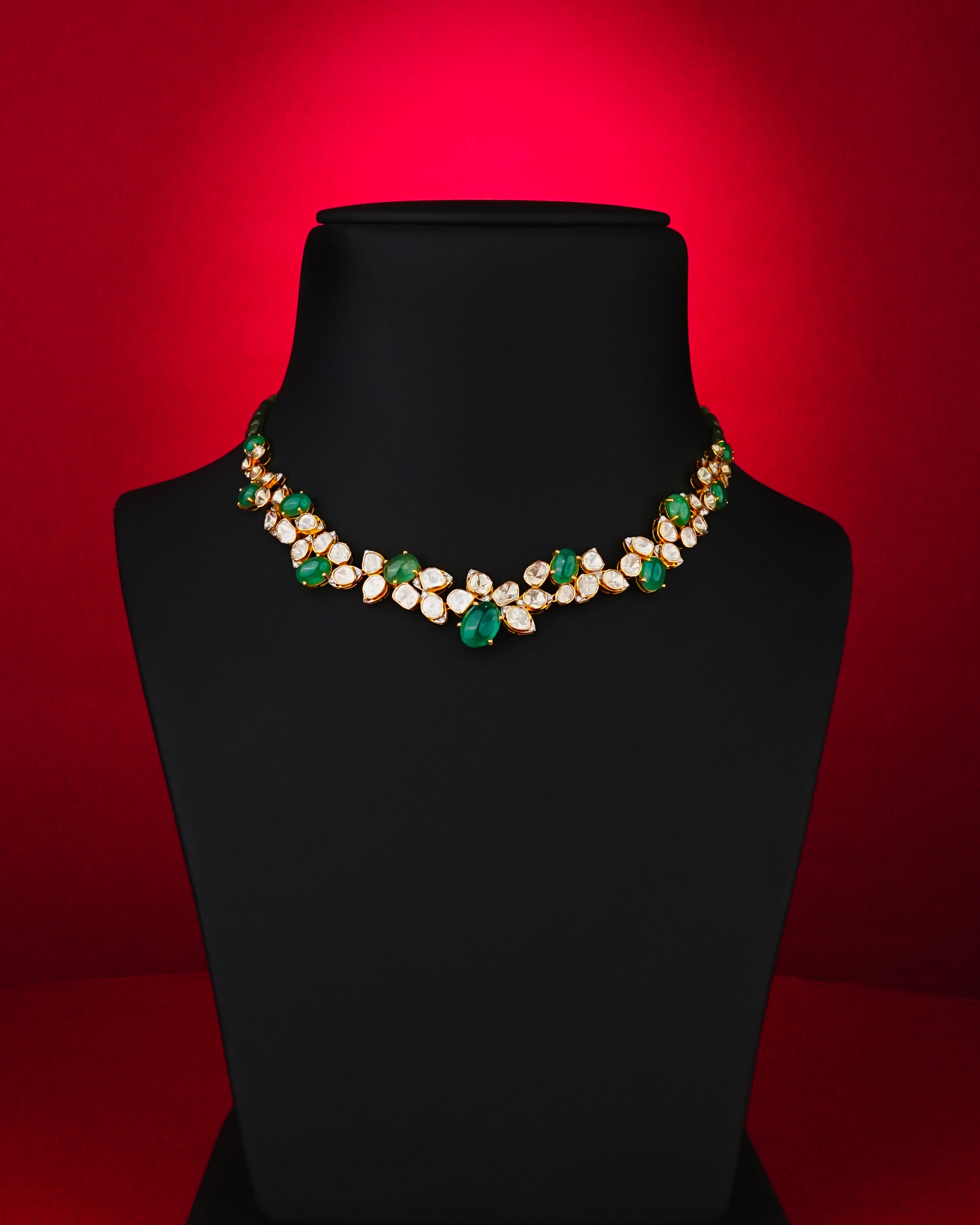 Ekira Polki And Diamond Necklace