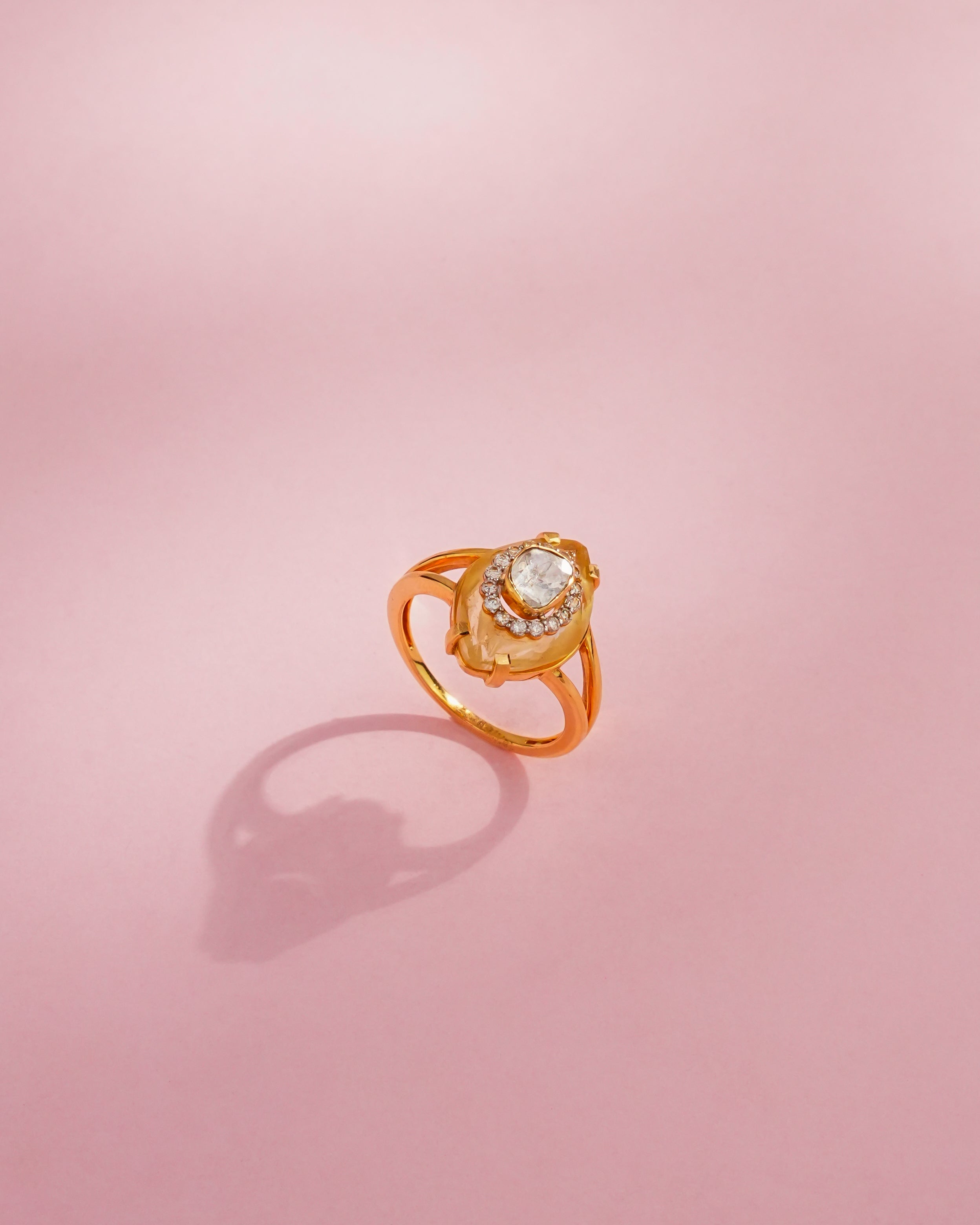 Kanishka Polki And Diamond Ring