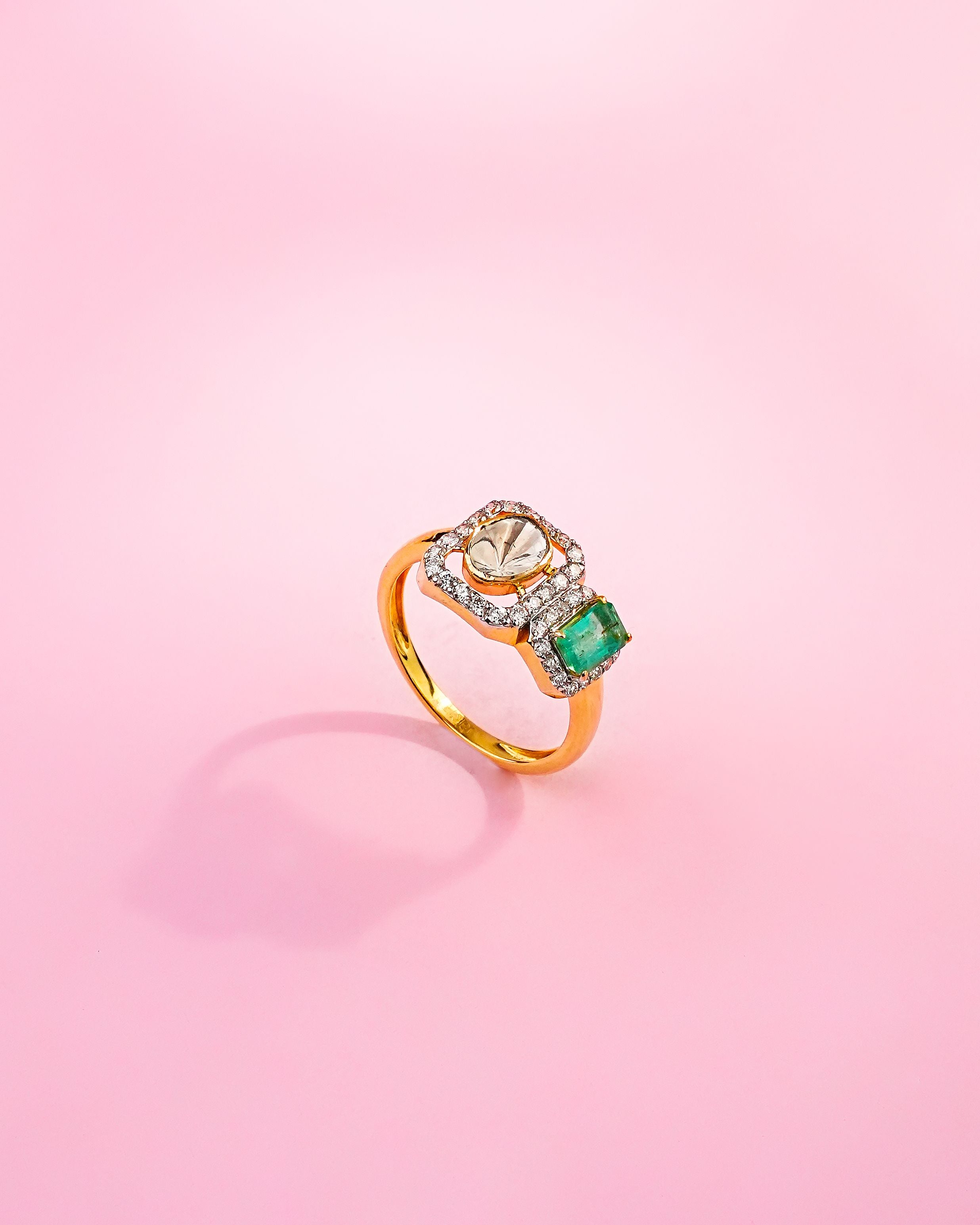 Amaya Polki And Diamond Ring