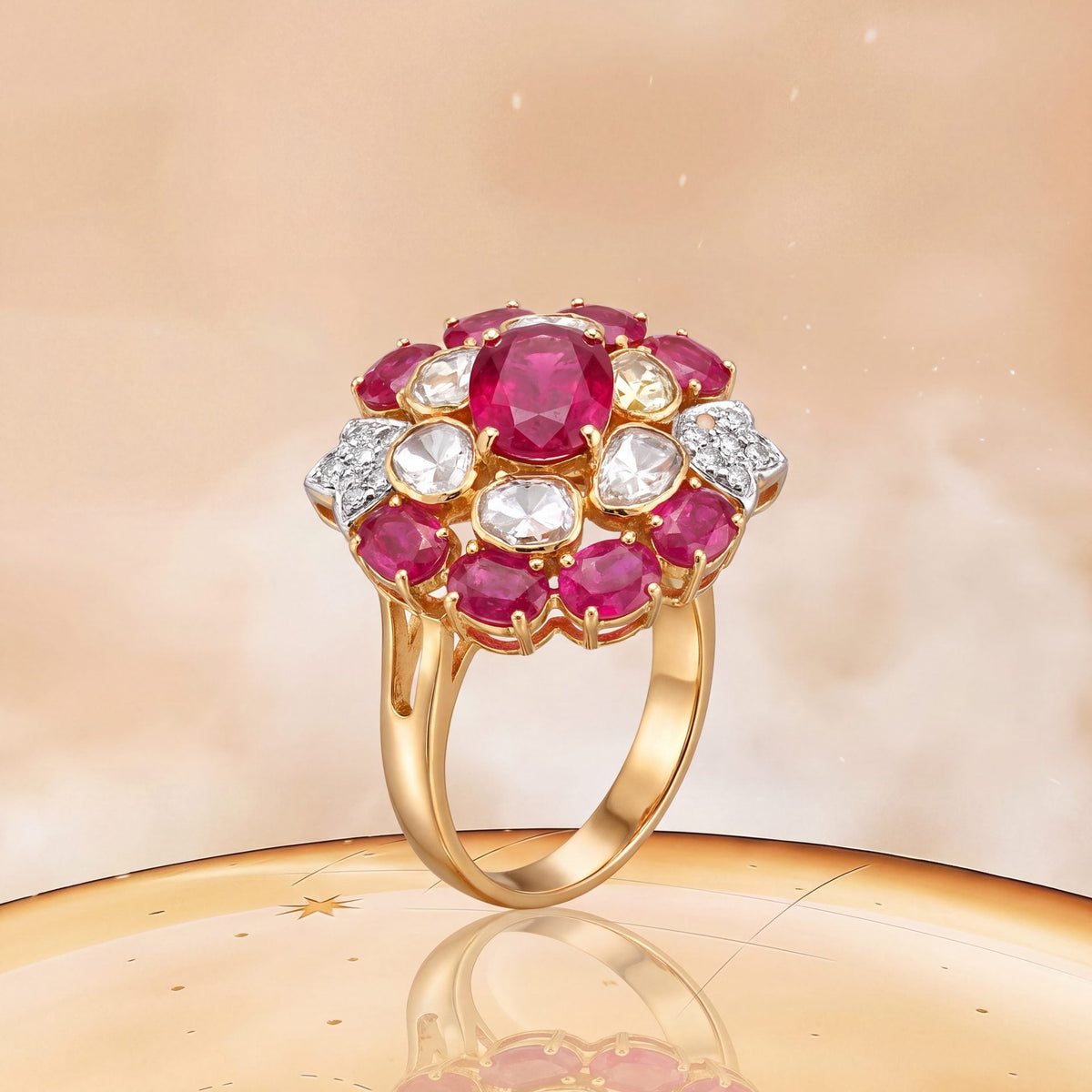 Lipika Polki And Diamond Ring