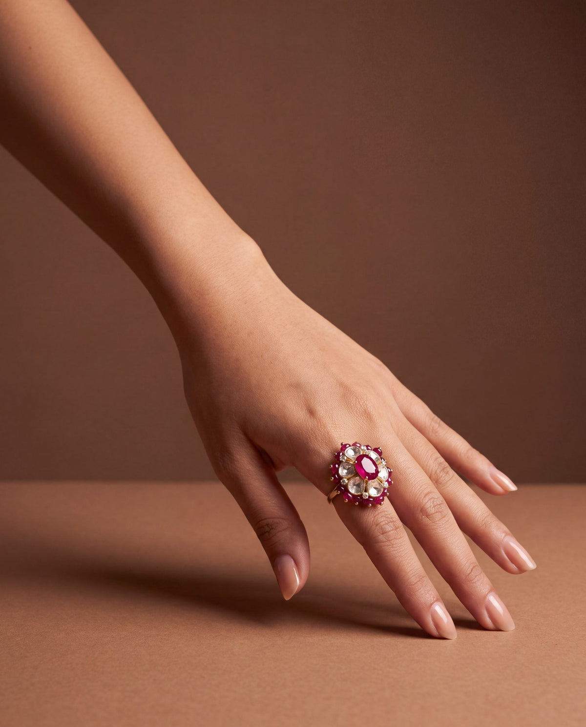 Kashish Polki And Diamond Ring