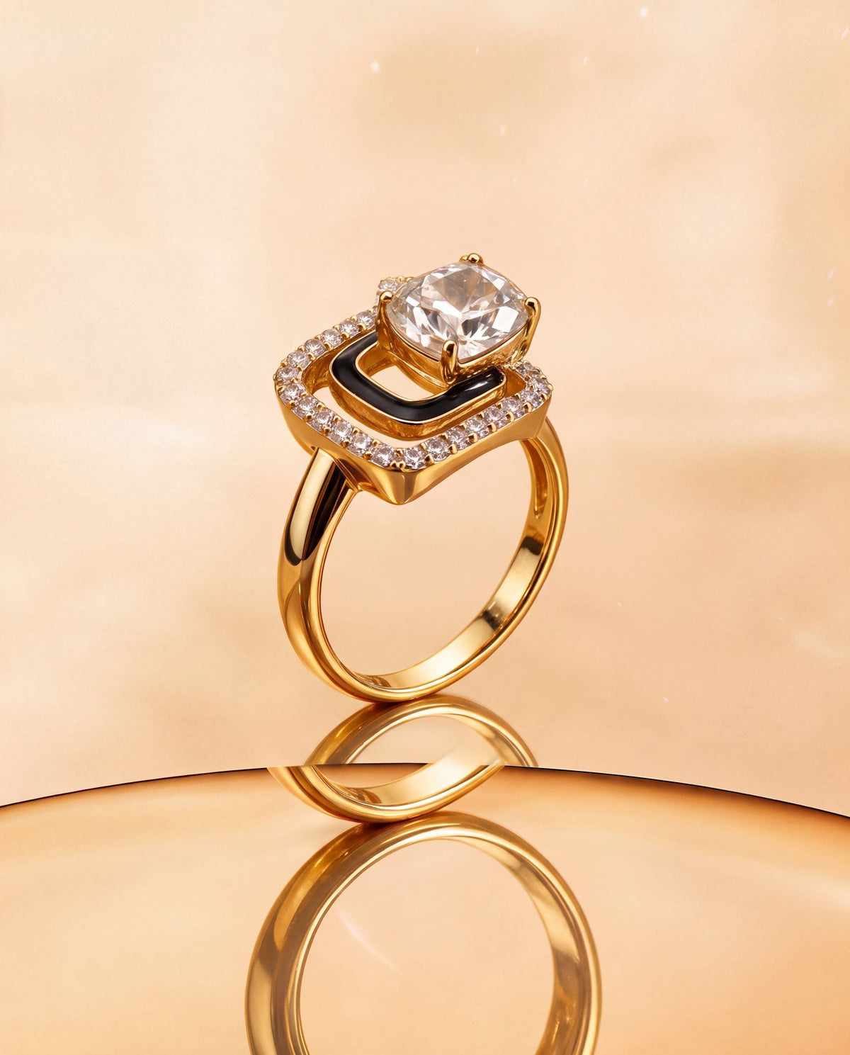 Alia Polki And Diamond Ring