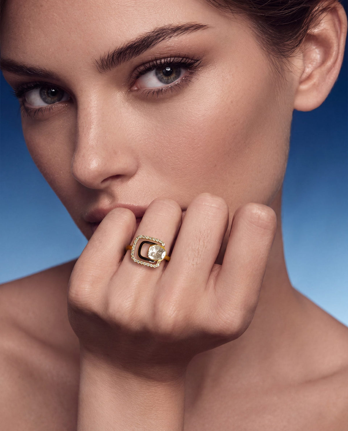 Alia Polki And Diamond Ring