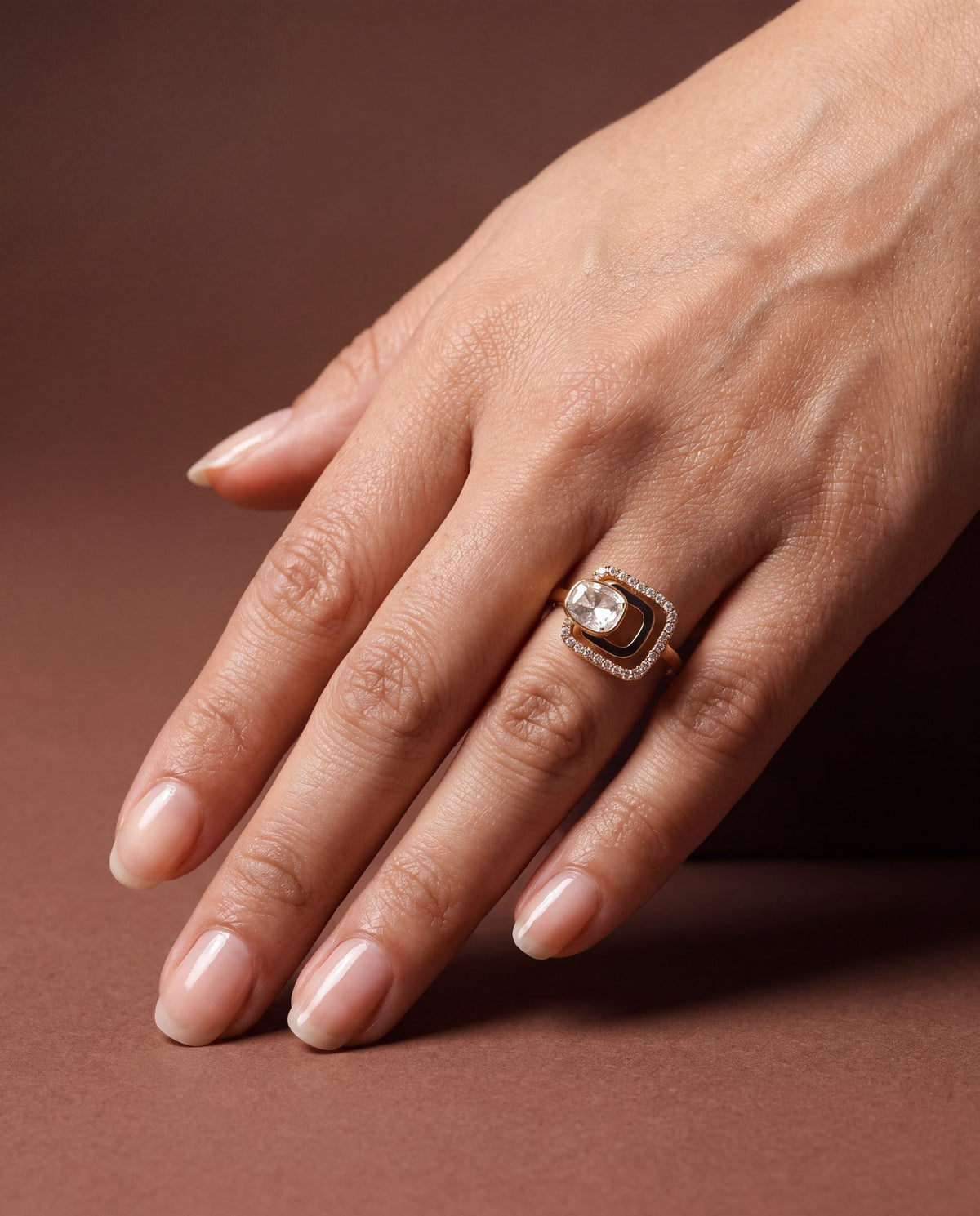 Alia Polki And Diamond Ring