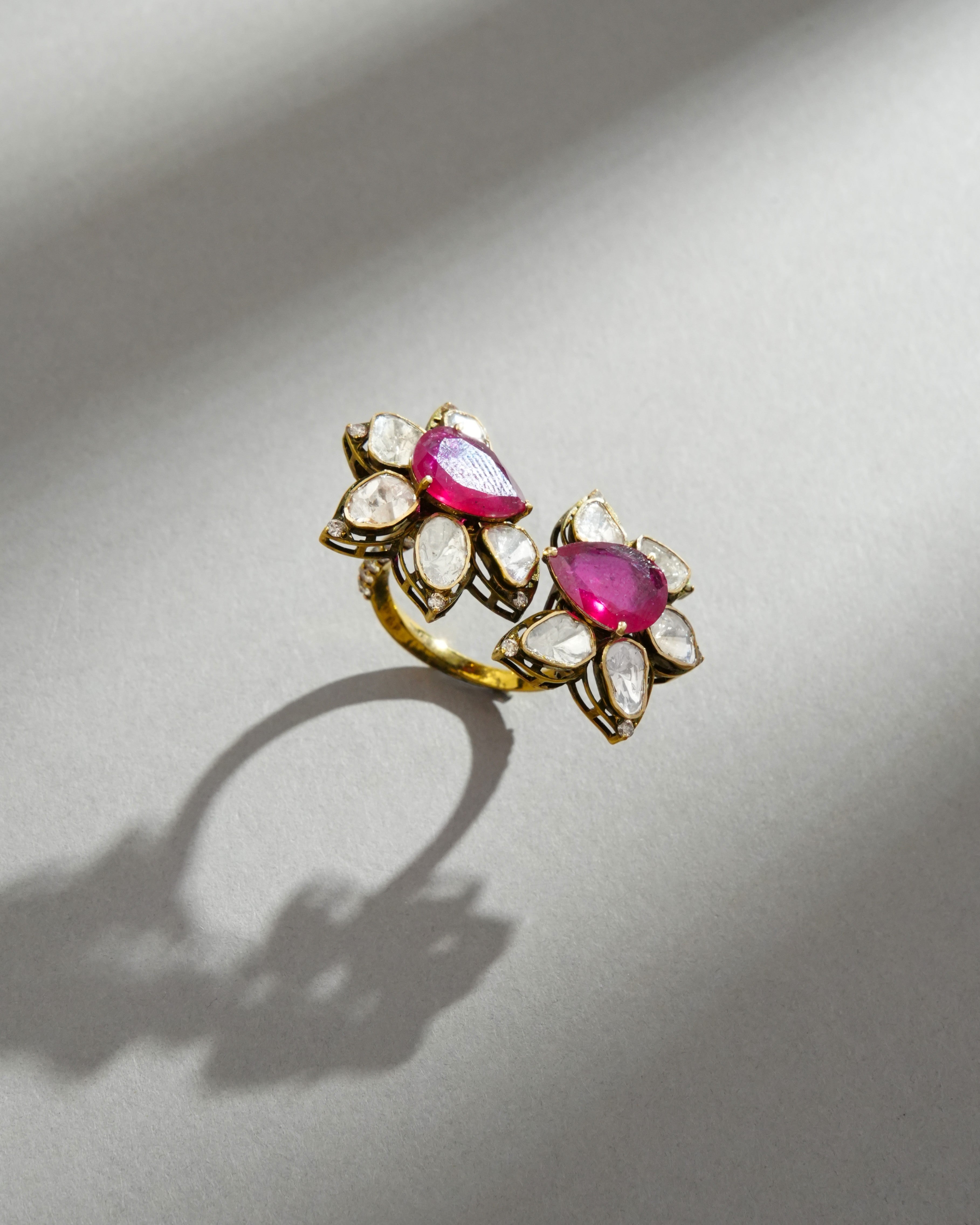 Noa Polki And Diamond Ring