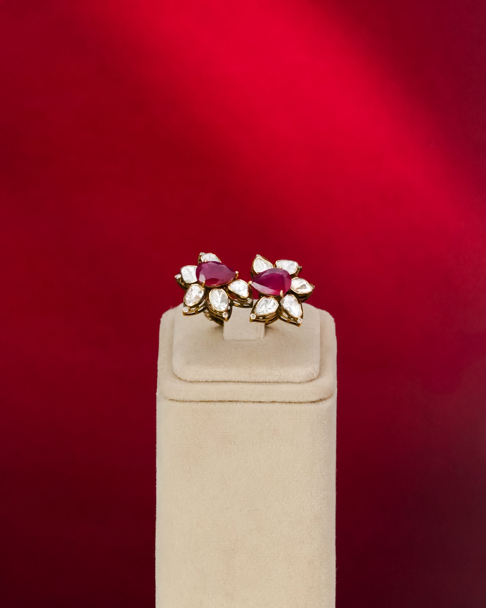 Yusra Polki And Diamond Ring