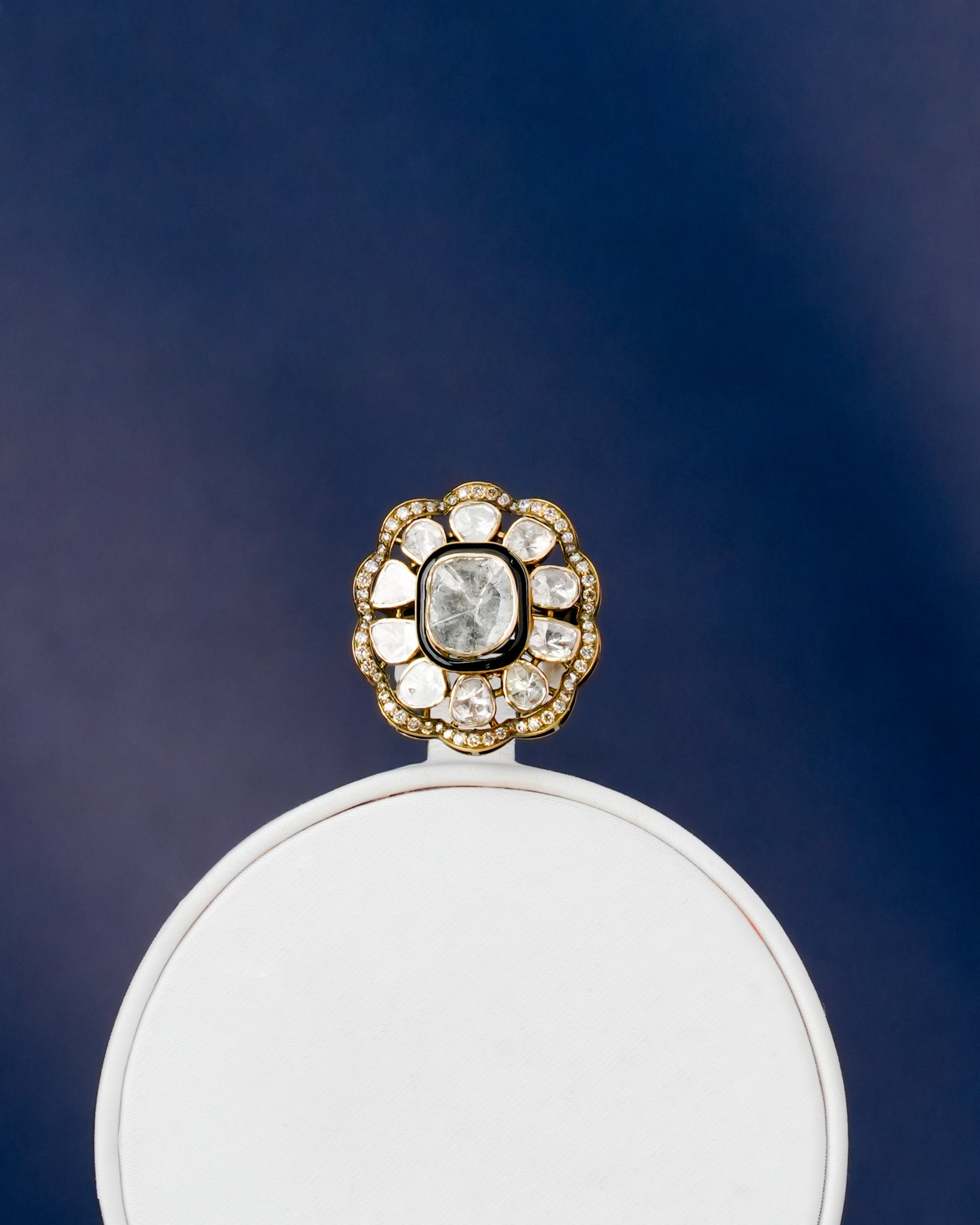 Aniya Polki And Diamond Ring