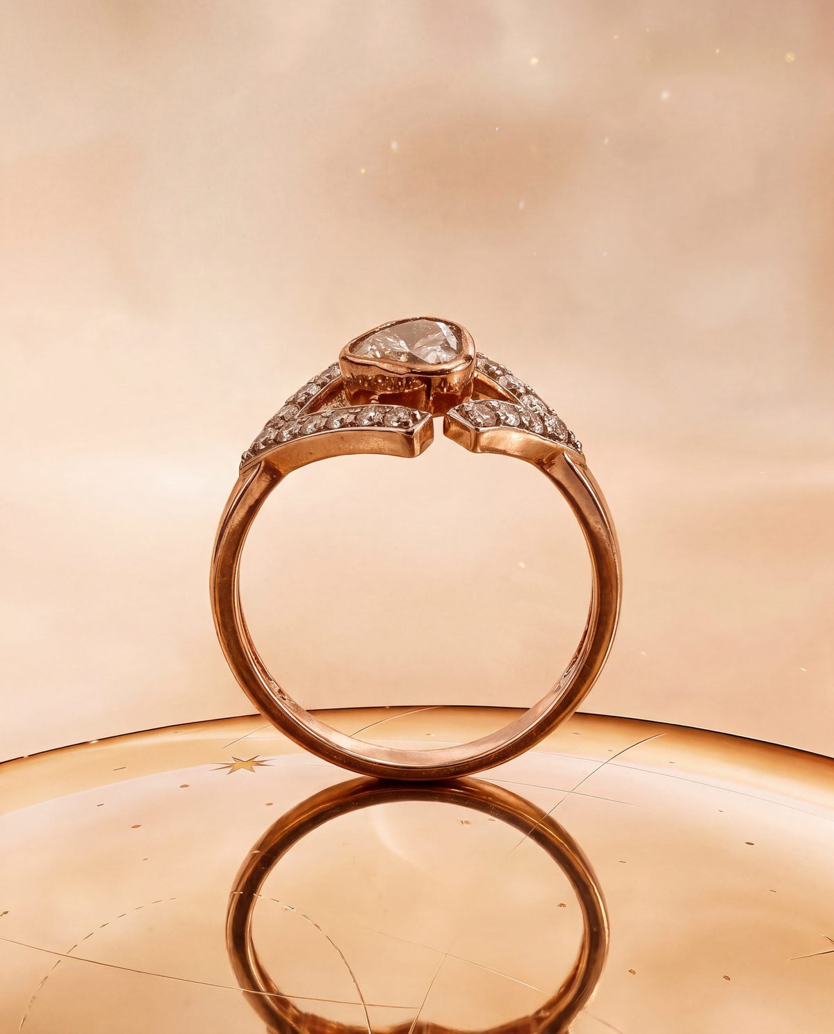 Kalini Polki And Diamond Ring