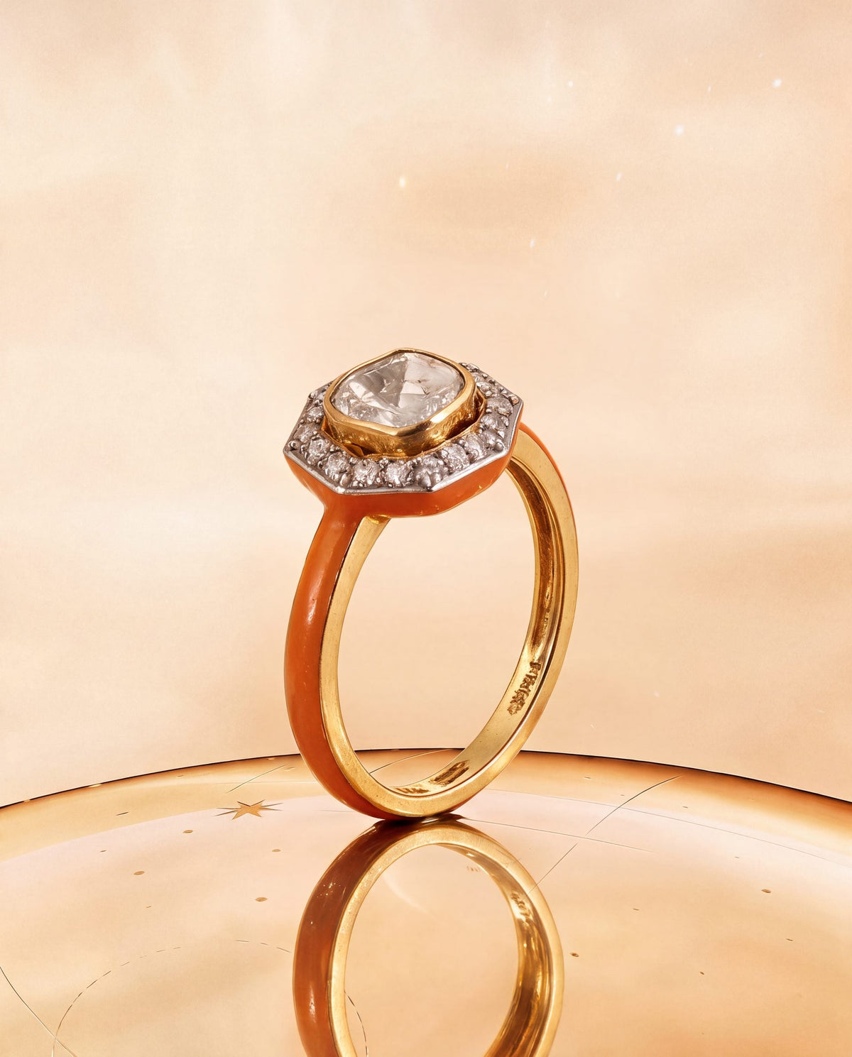 Tanuja Polki And Diamond Ring