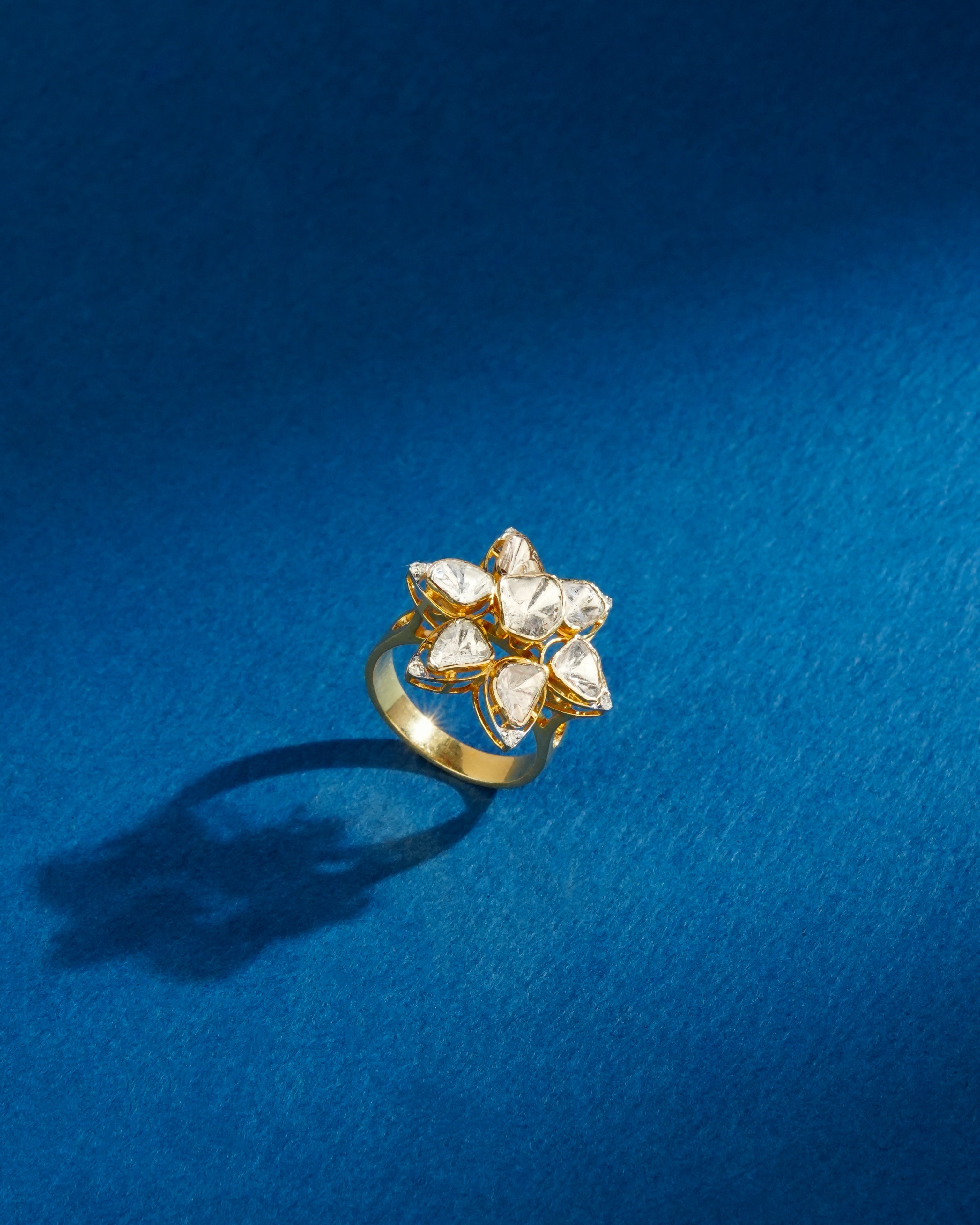 Suvitha Polki And Diamond Ring