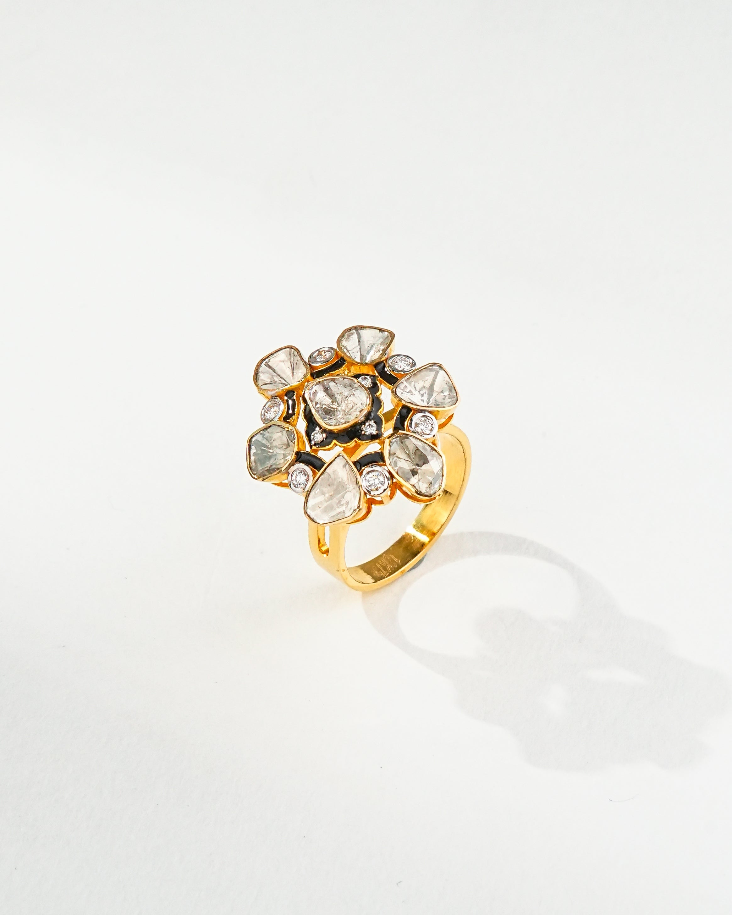 Tosha Polki And Diamond Ring