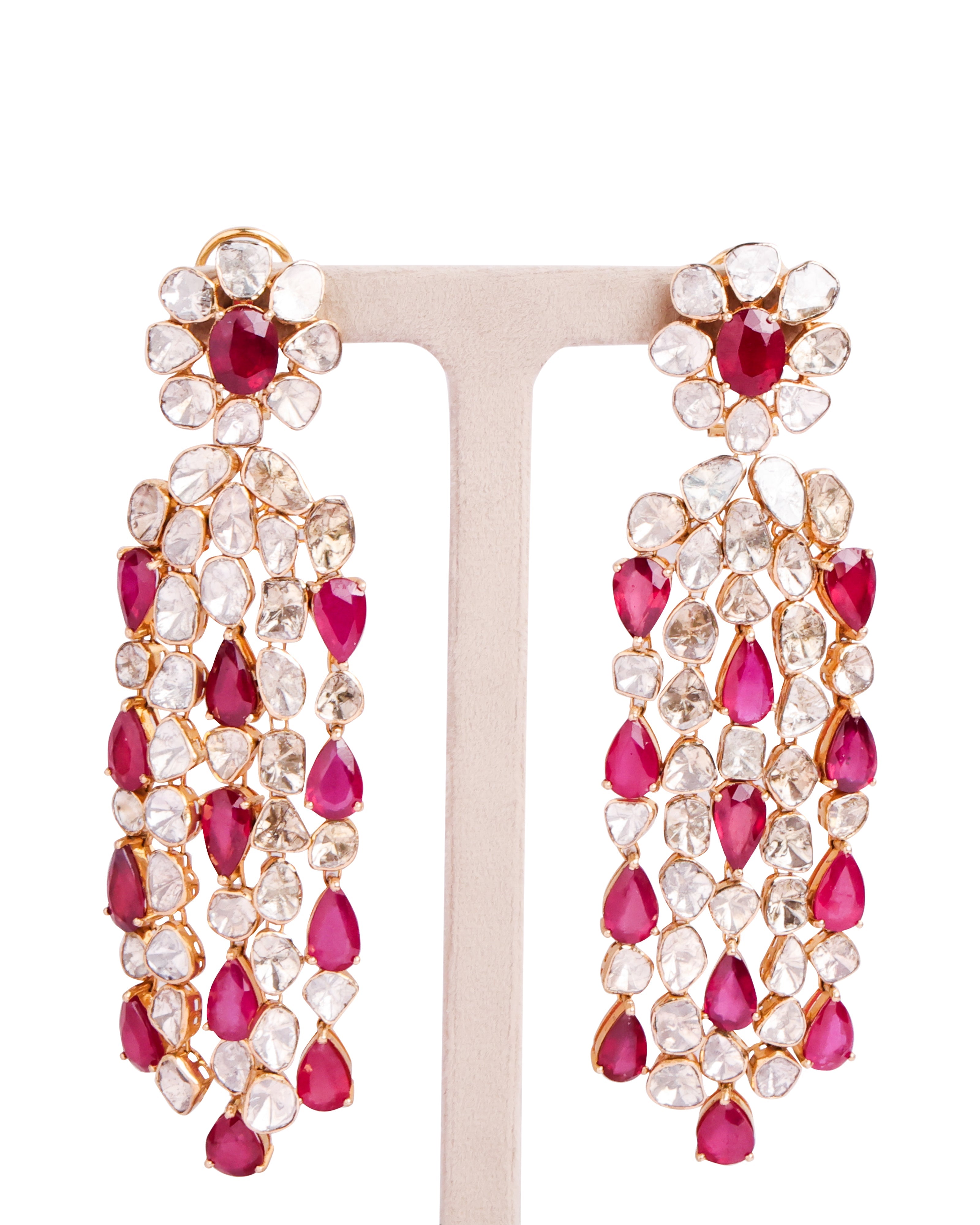Zaynab Polki Long Earrings