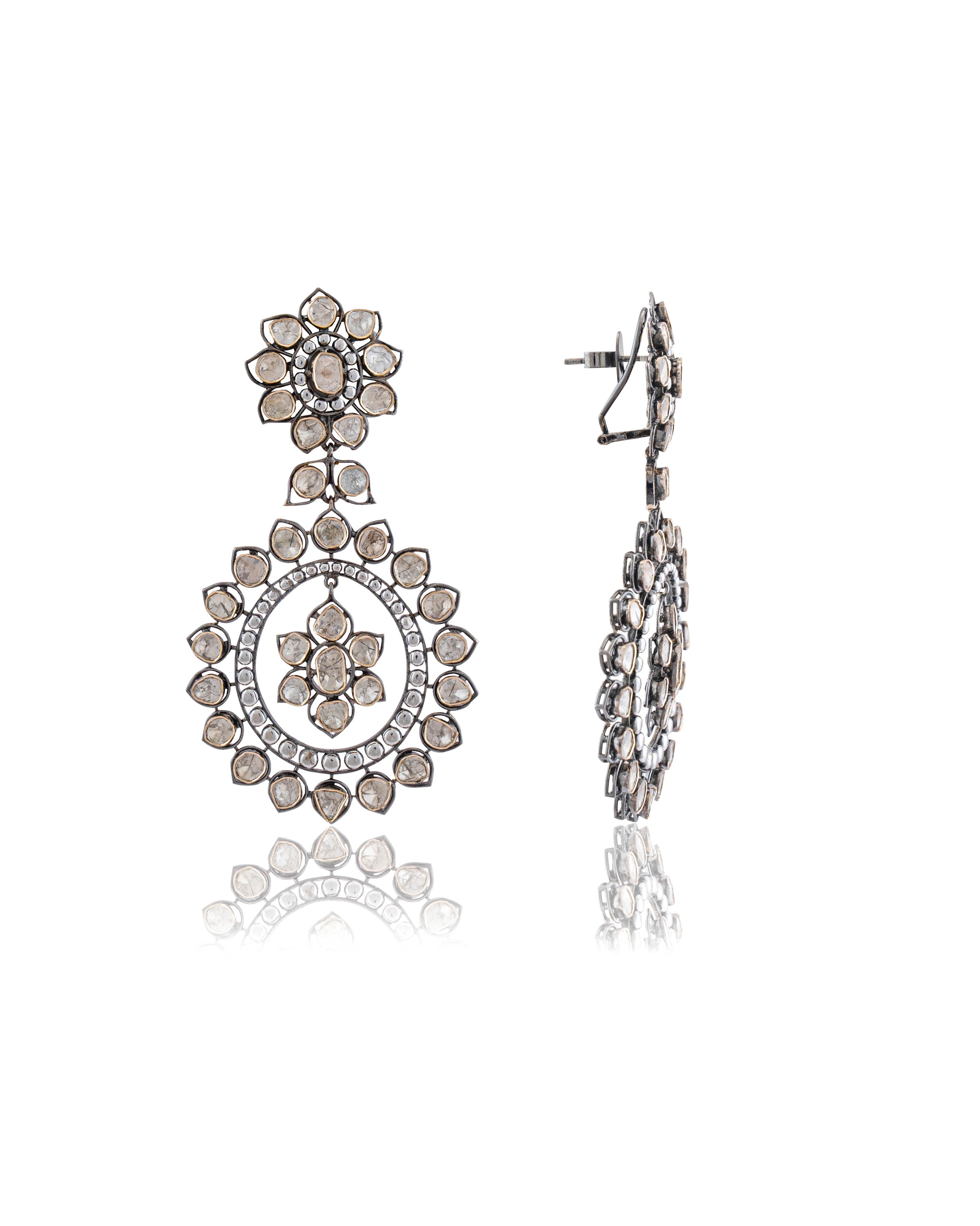 Rashmi Polki Long Earrings