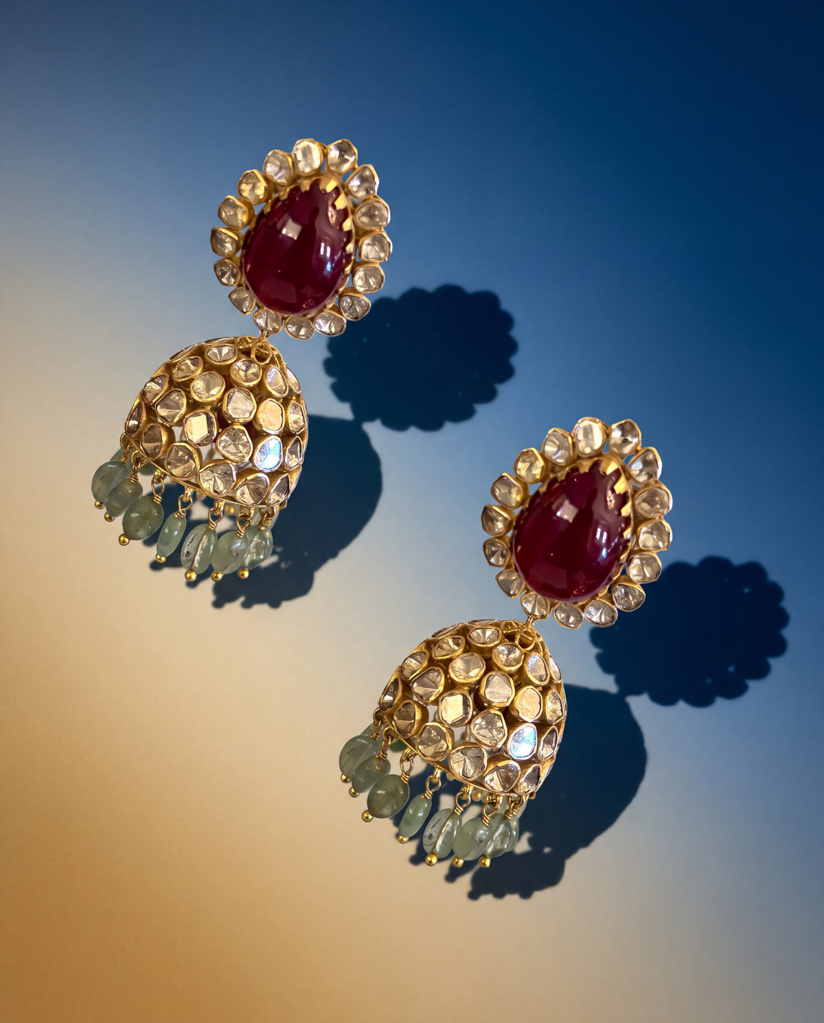 Nisha Polki Jhumkas