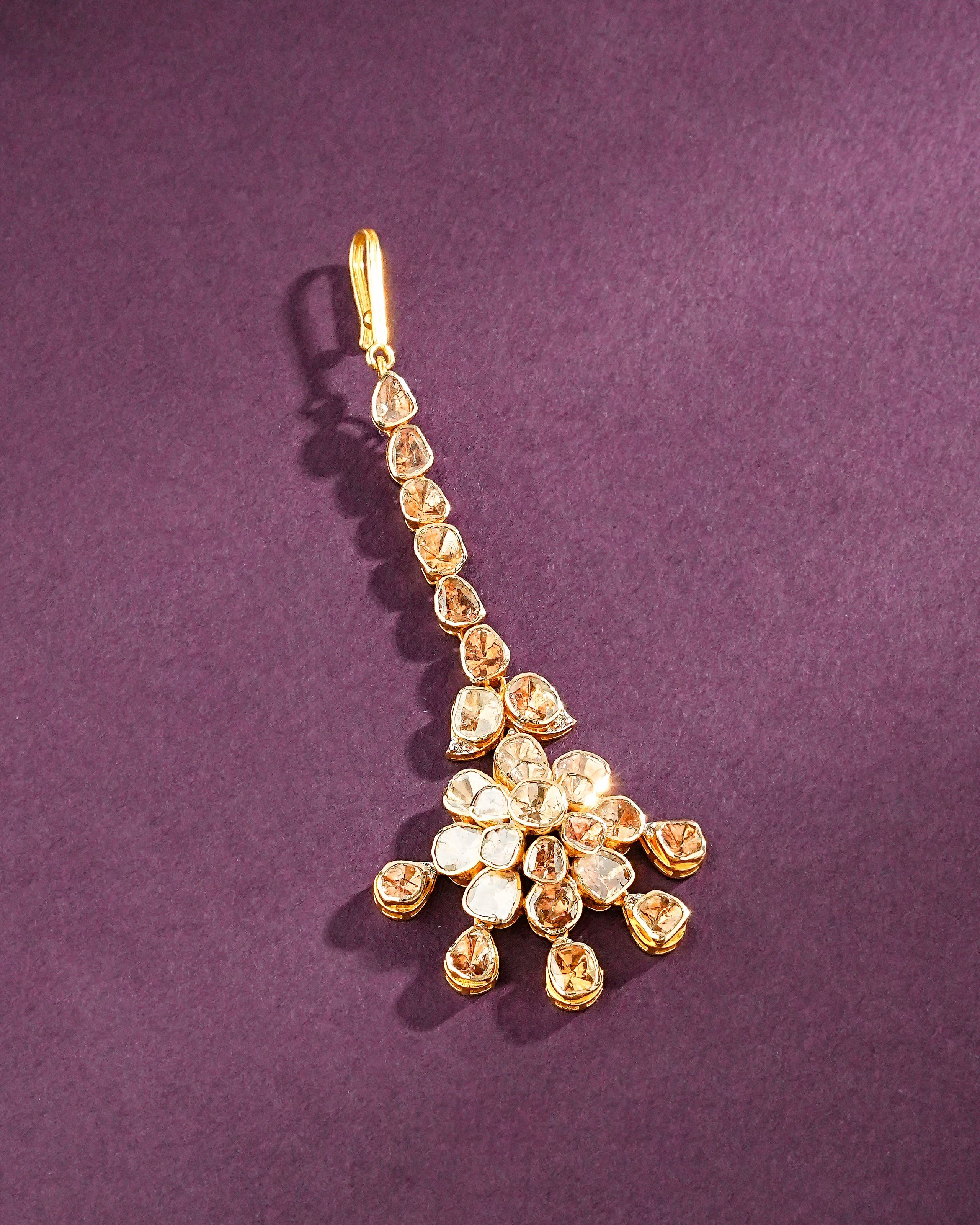 Ikshita Polki And Diamond Maangtika